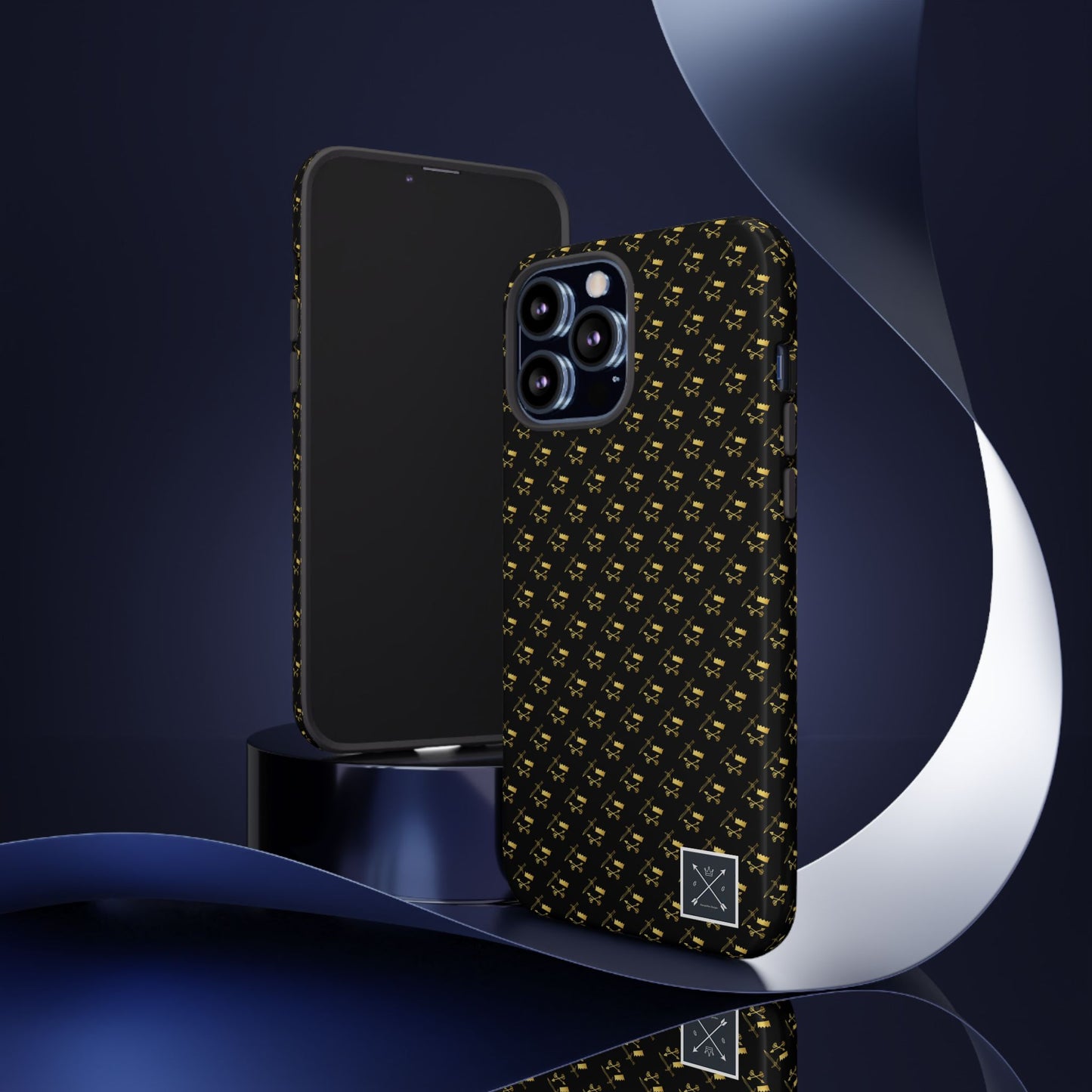 Gold and Bold Warrior Pattern - Tough Phone Cases
