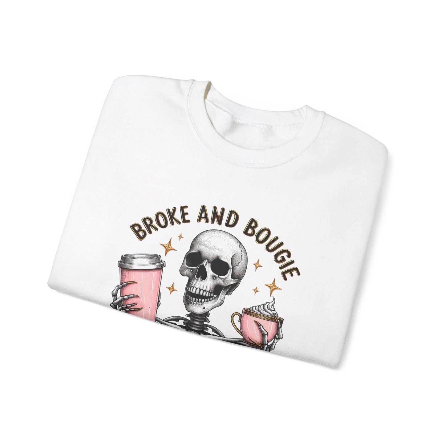 Broke and Bougie - Unisex Heavy Blend™ Crewneck Sweatshirt
