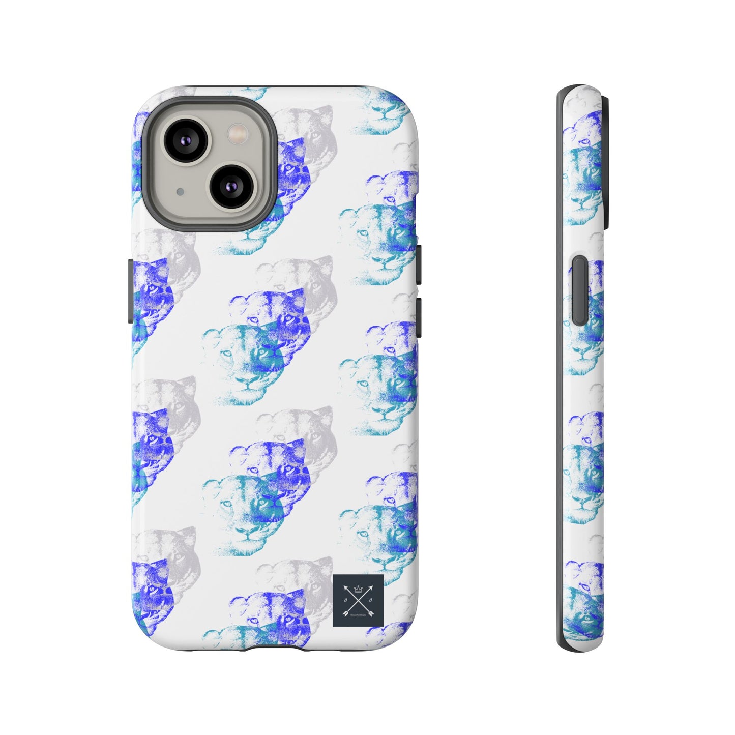 Lioness Arising (white/pattern) - Tough Phone Cases