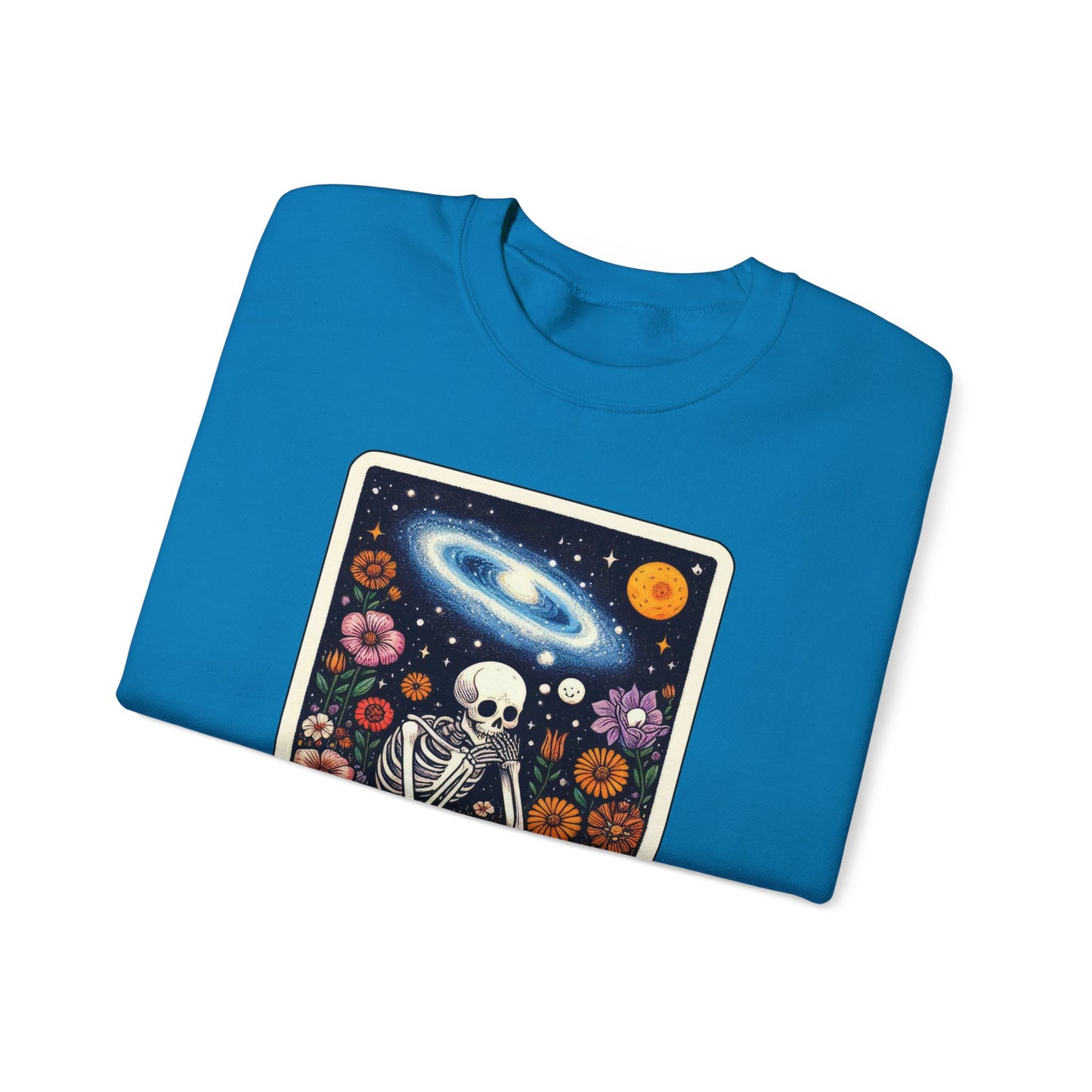 The Overthinker Skeleton Tarot Card - Sweatshirt