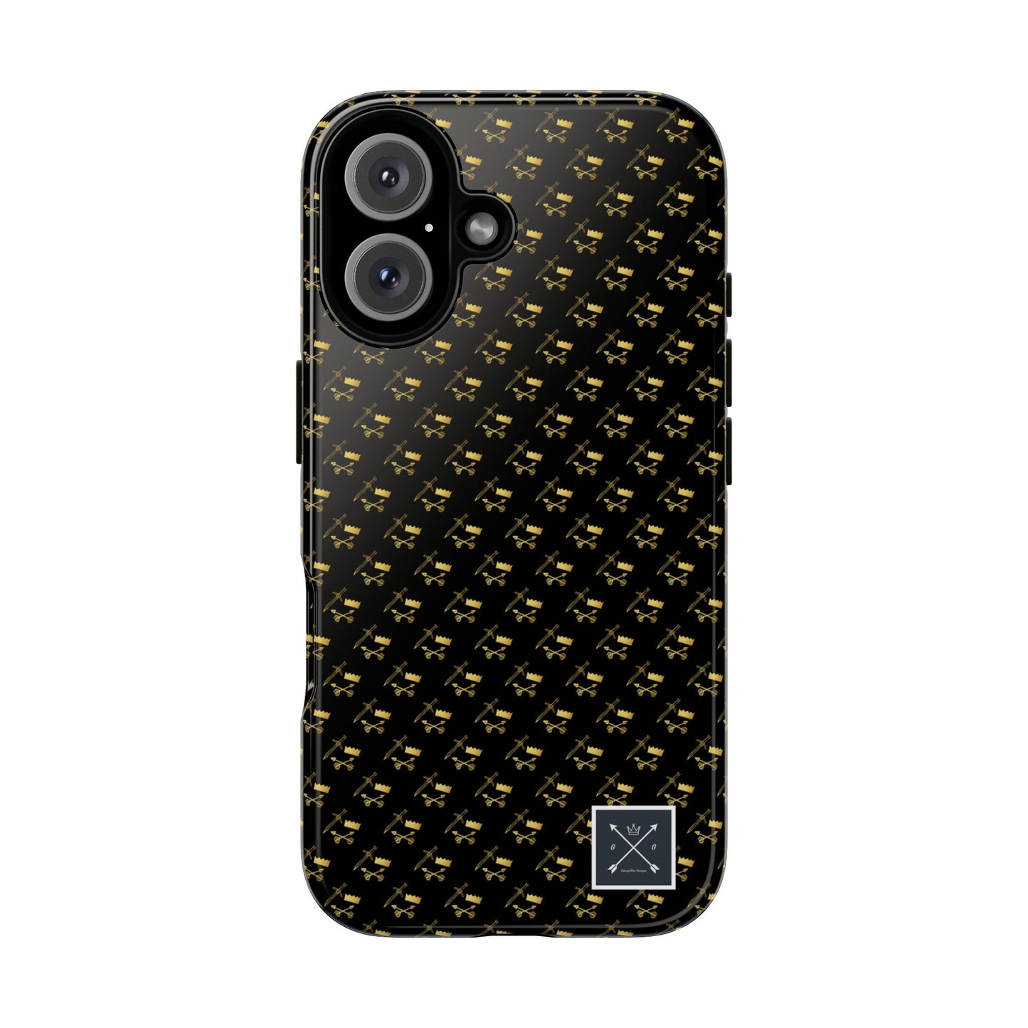 Gold and Bold Warrior Pattern - Tough Phone Cases