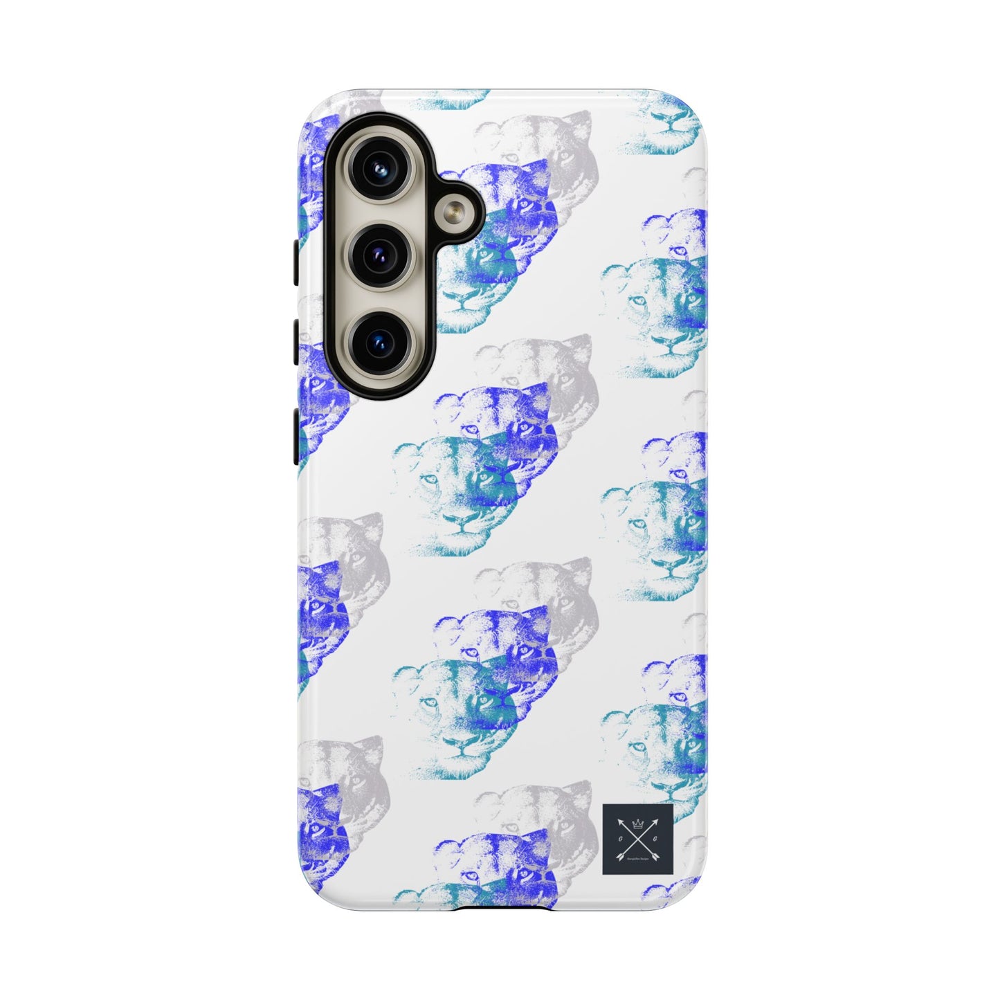 Lioness Arising (white/pattern) - Tough Phone Cases
