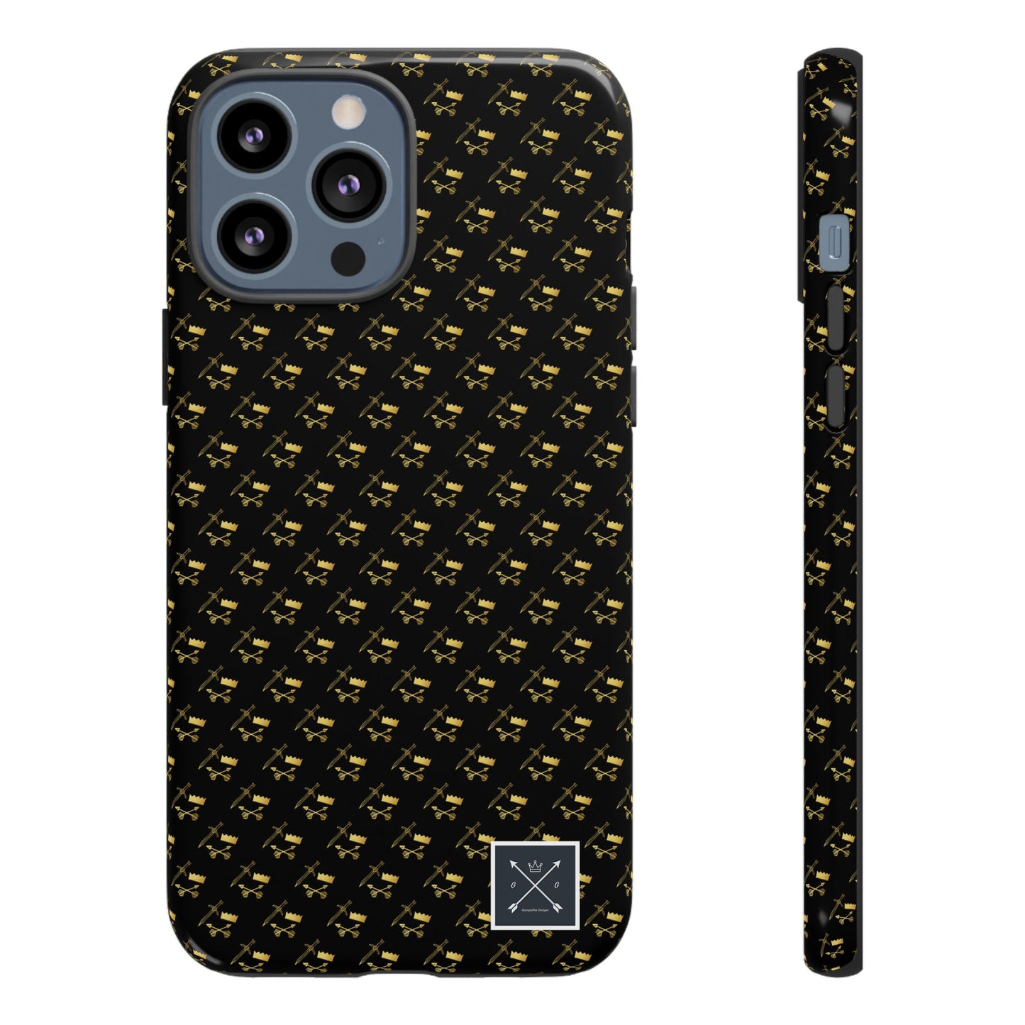 Gold and Bold Warrior Pattern - Tough Phone Cases