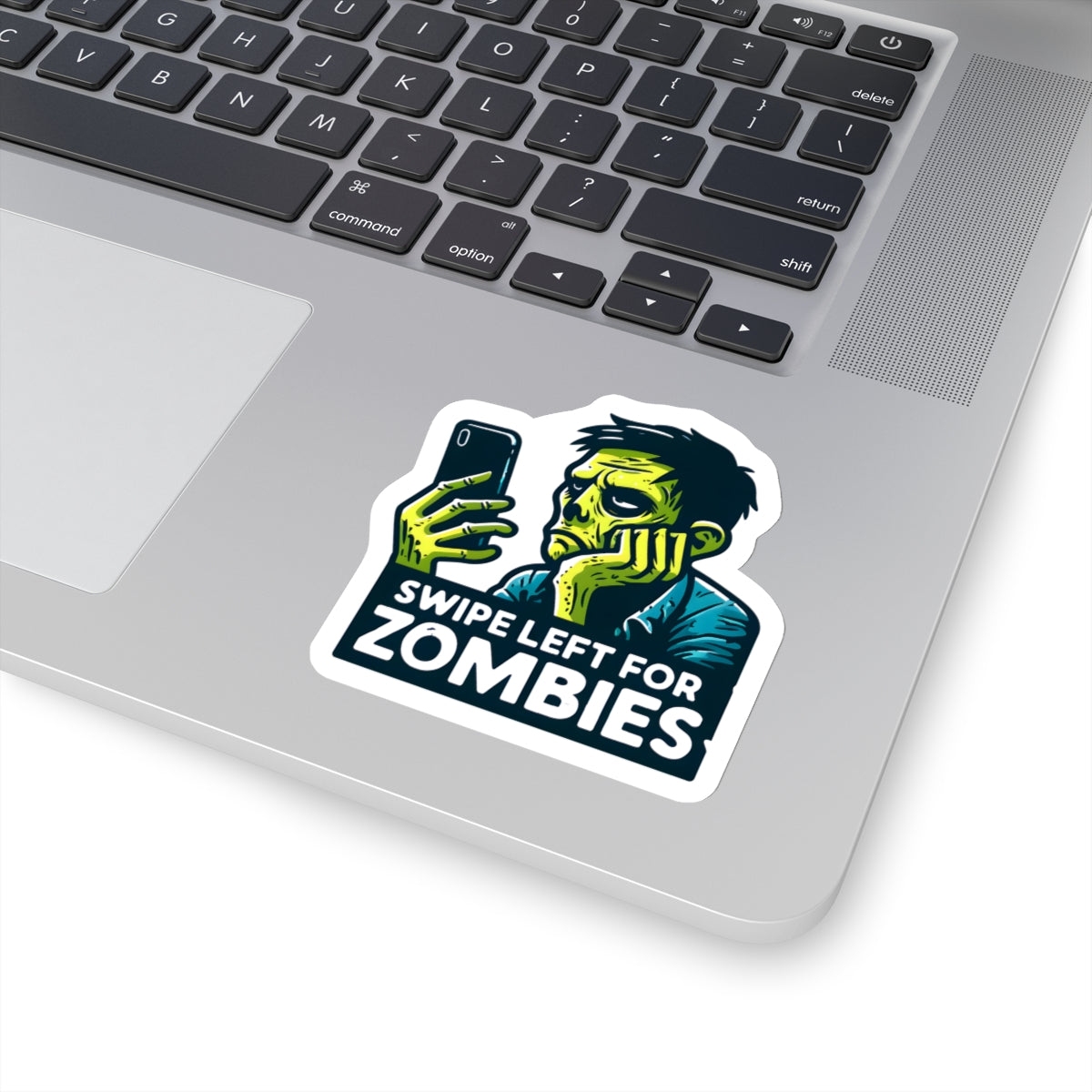 Swipe Left For Zombies - Kiss-Cut Stickers