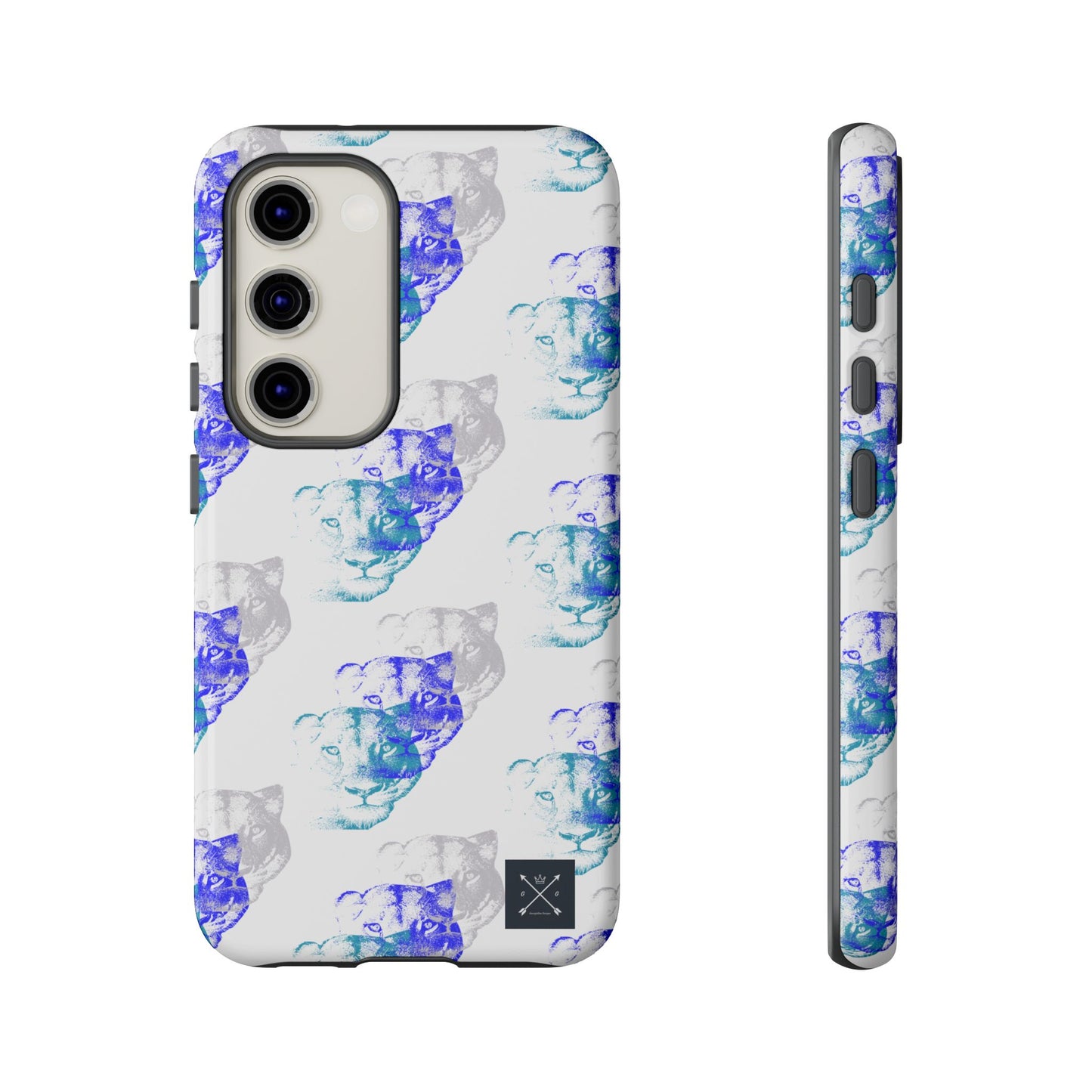 Lioness Arising (white/pattern) - Tough Phone Cases
