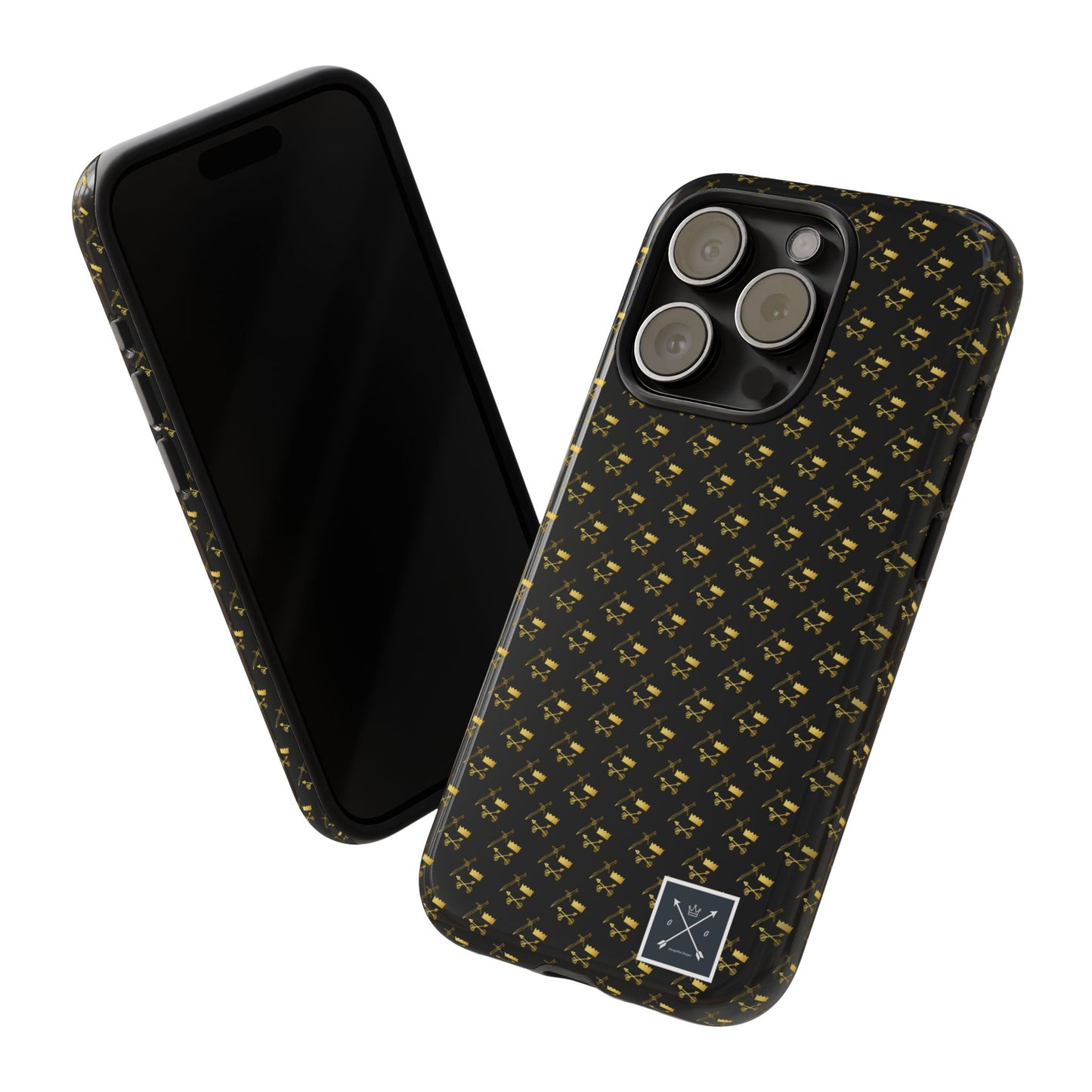 Gold and Bold Warrior Pattern - Tough Phone Cases
