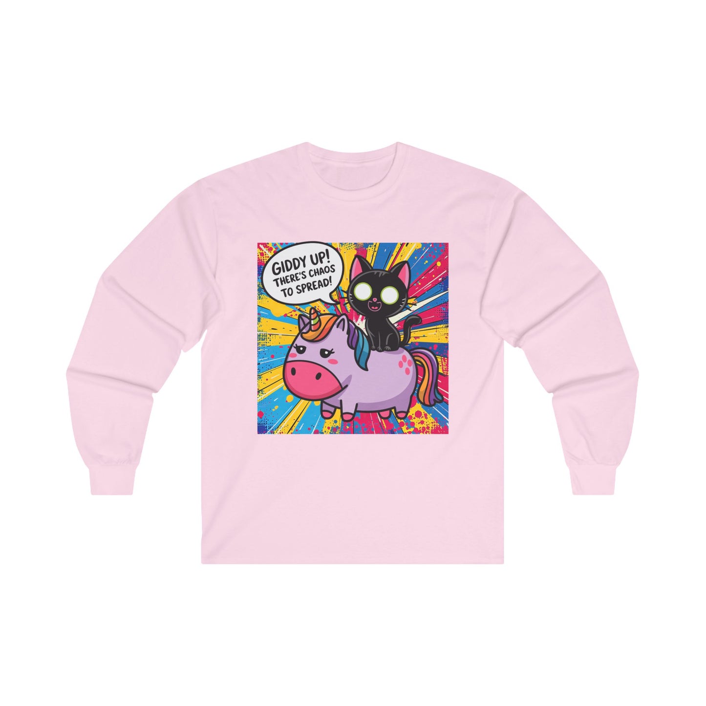 Giddy Up There’s Chaos To Spread - Unisex Ultra Cotton Long Sleeve Tee