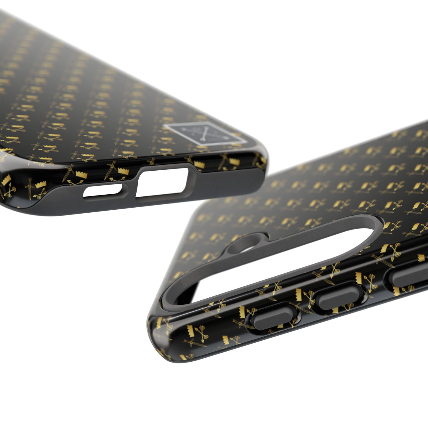 Gold and Bold Warrior Pattern - Tough Phone Cases