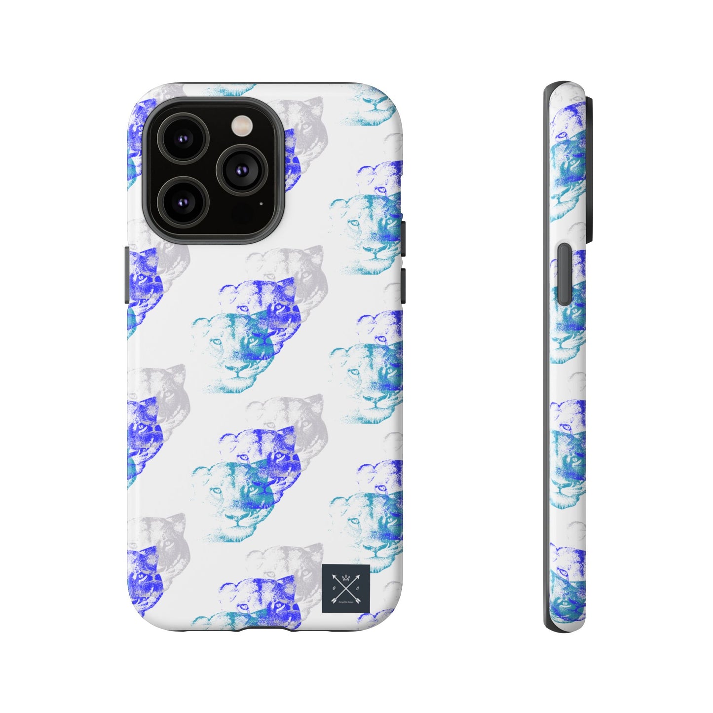 Lioness Arising (white/pattern) - Tough Phone Cases