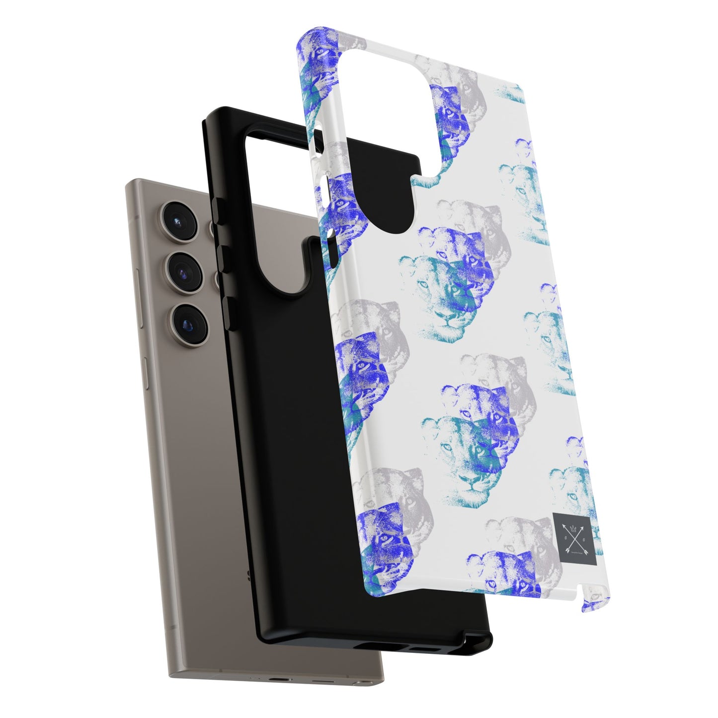 Lioness Arising (white/pattern) - Tough Phone Cases