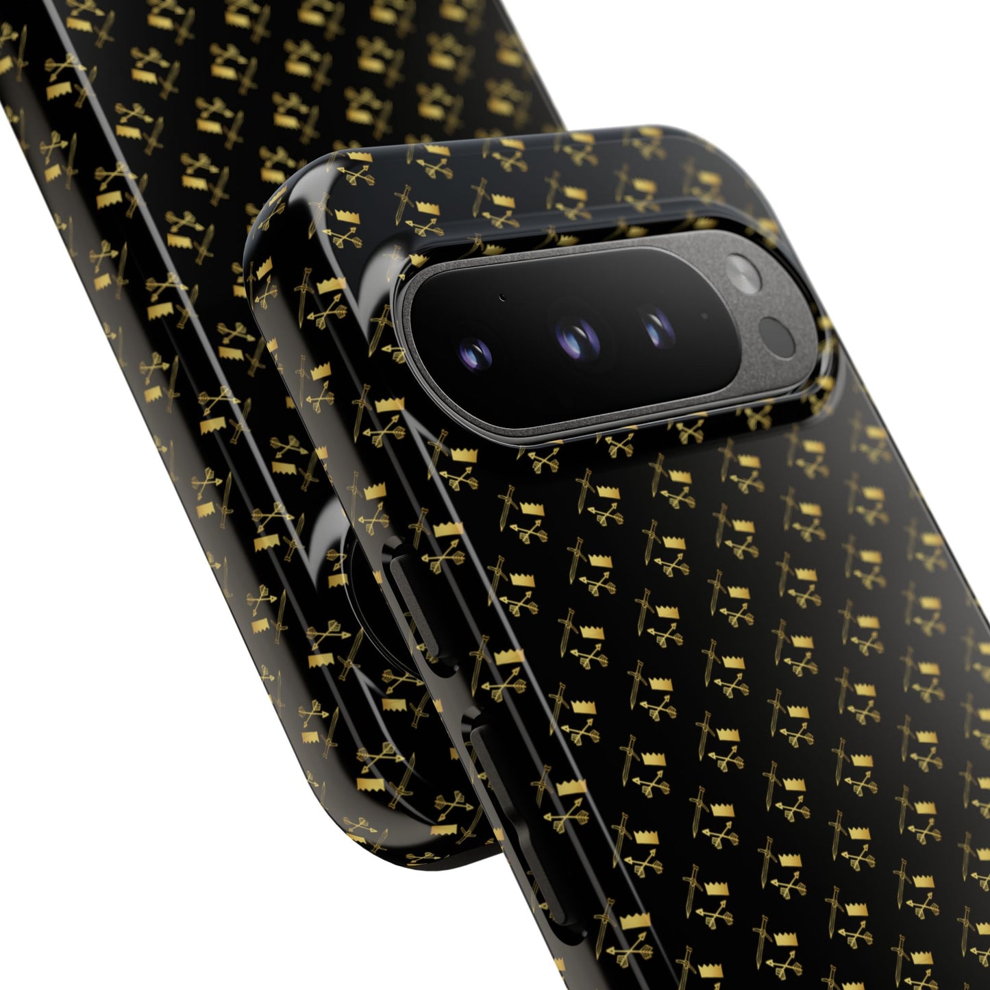 Gold and Bold Warrior Pattern - Tough Phone Cases