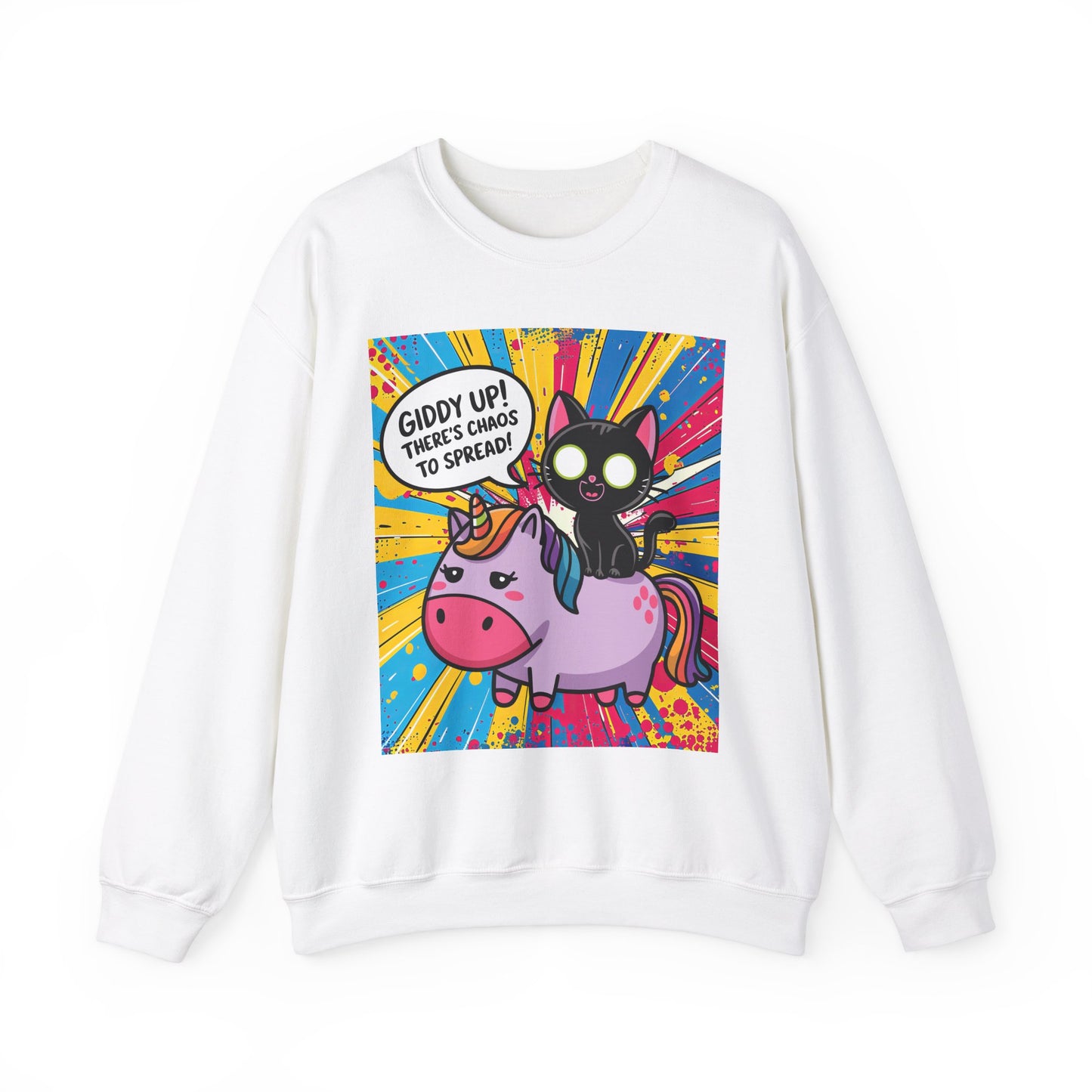 Giddy Up There's Chaos to Spread - Crewneck Sweatshirt