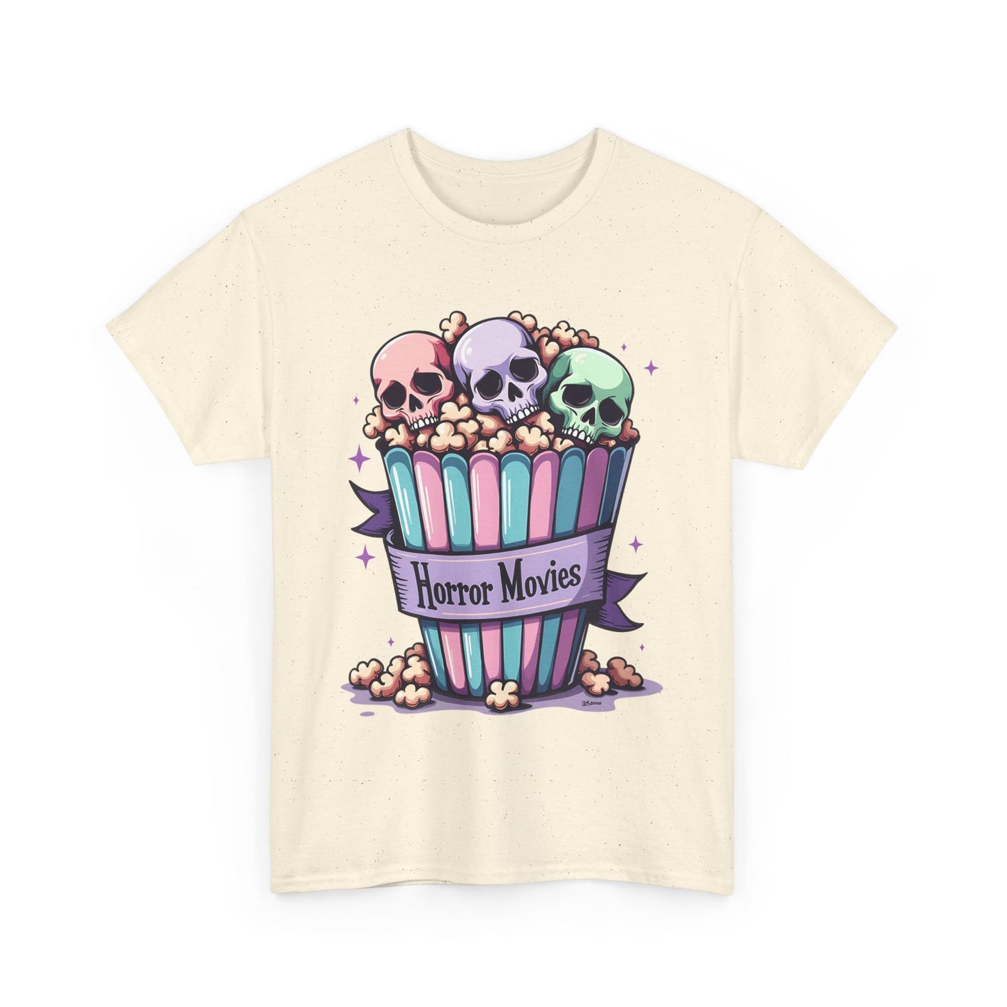 Horror Movies Popcorn Bucket - Unisex Heavy Cotton Tee