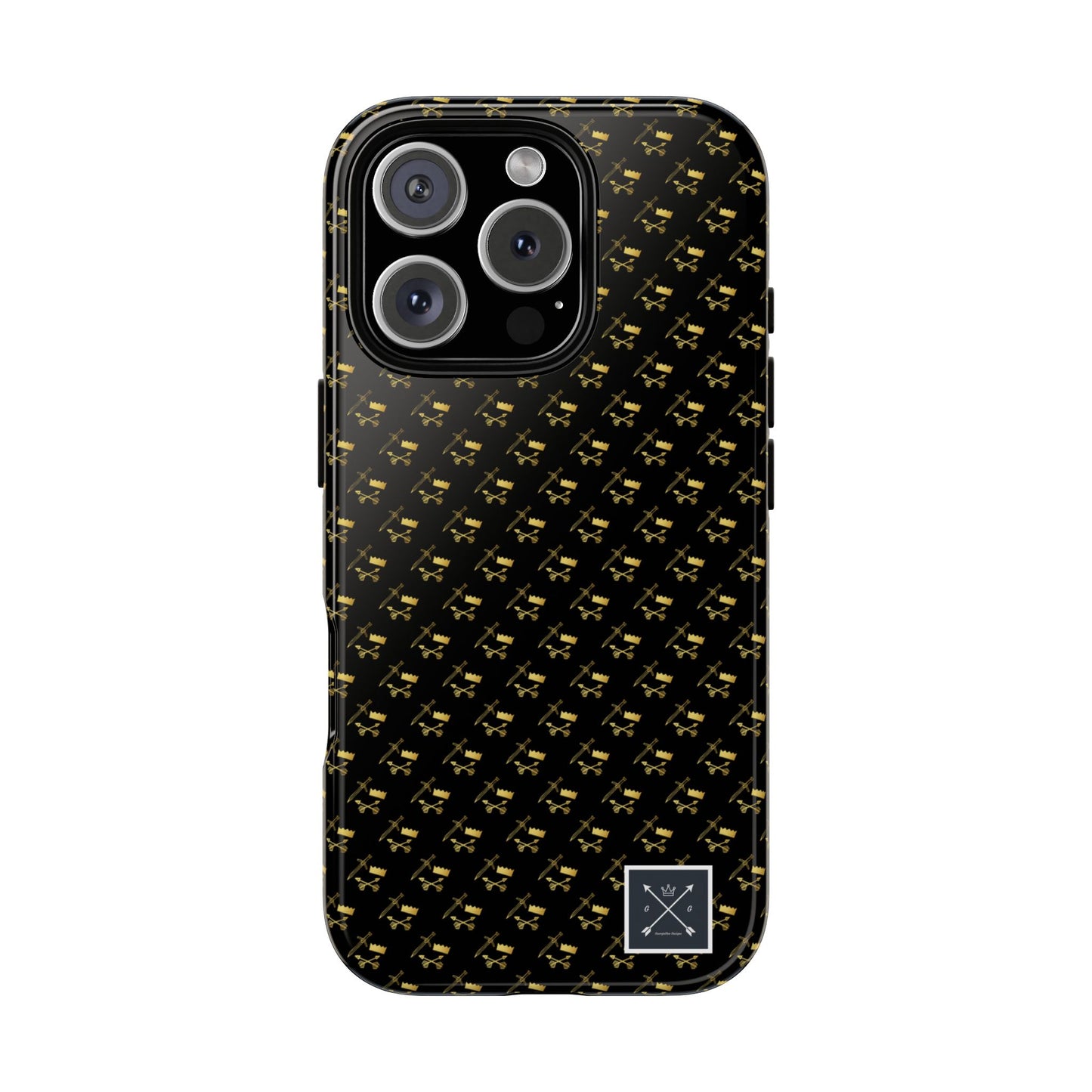 Gold and Bold Warrior Pattern - Tough Phone Cases