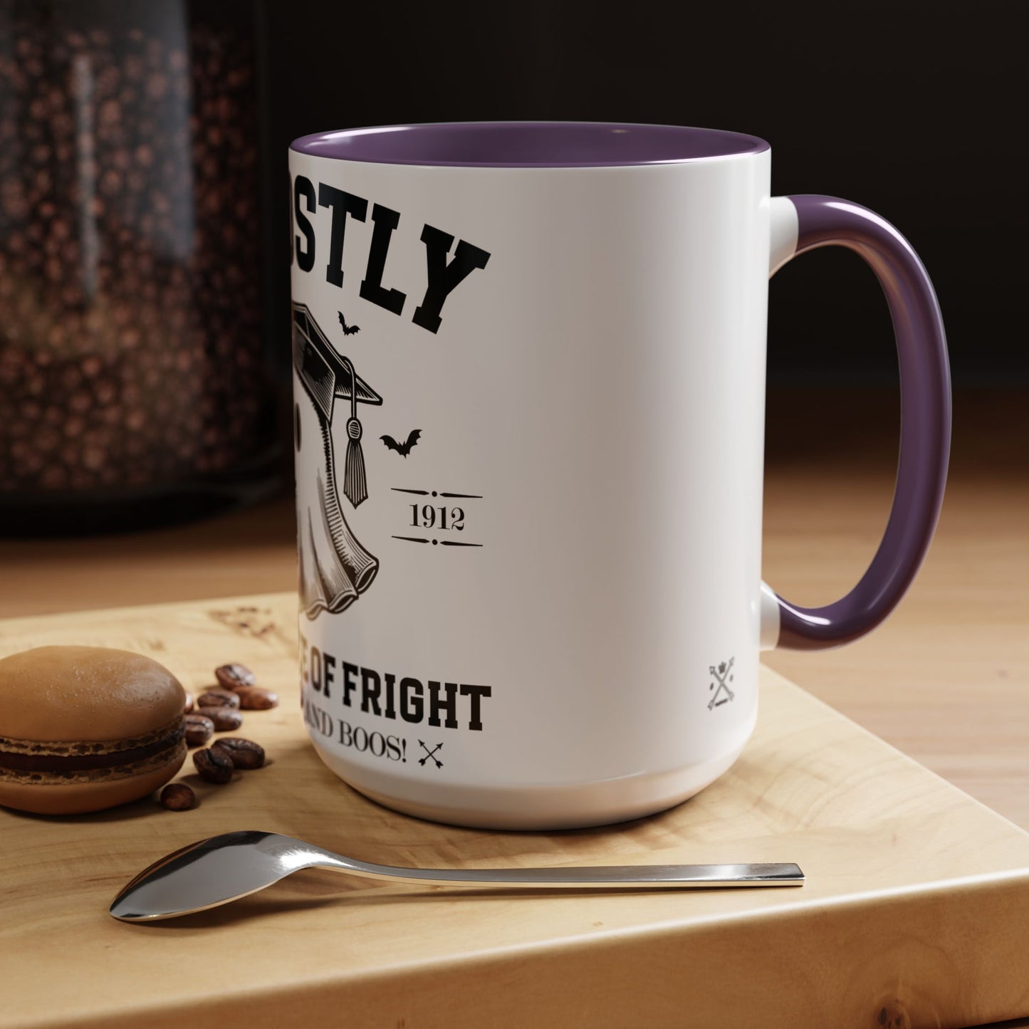 Ghostly Institute of Fright - Accent Coffee Mug (11, 15oz)