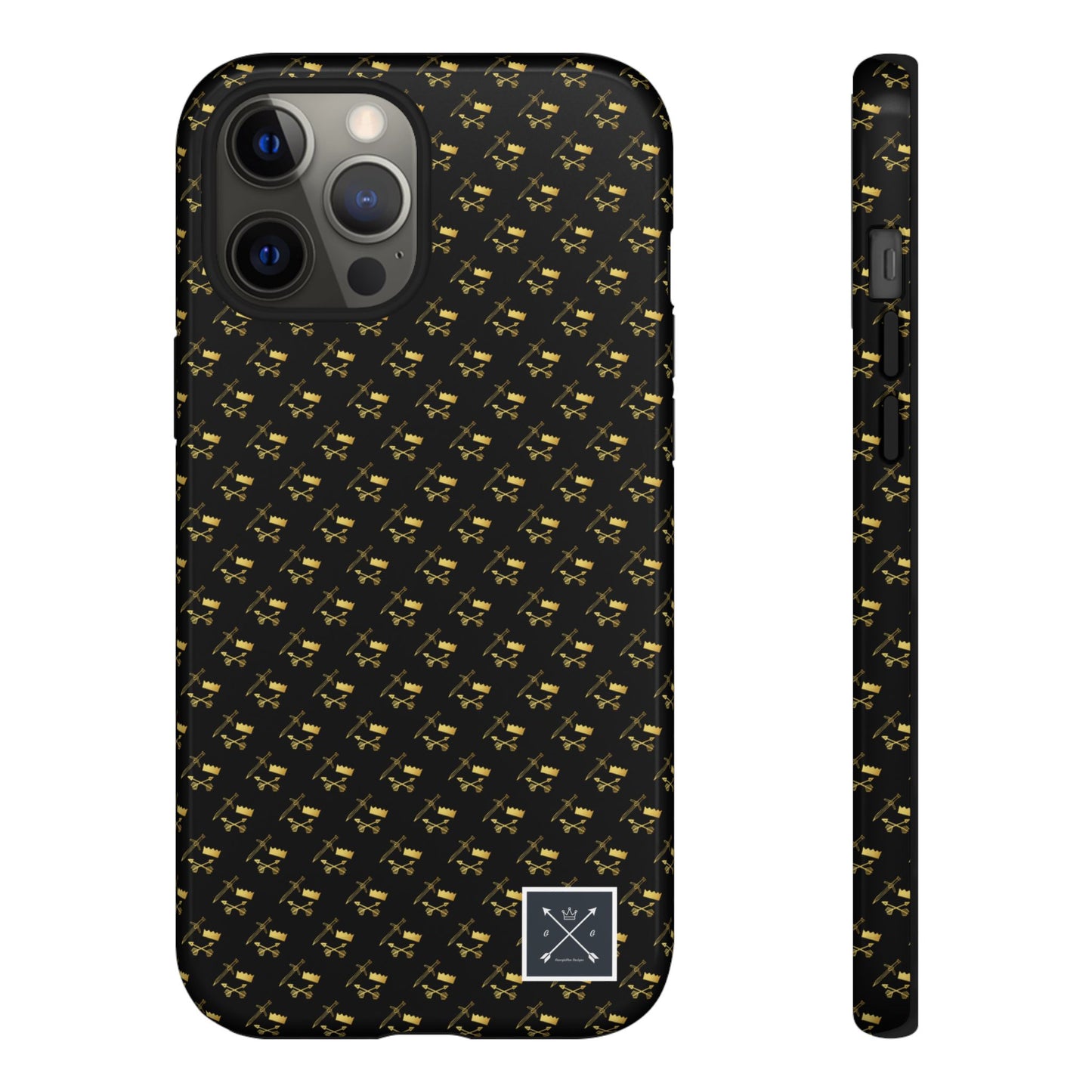 Gold and Bold Warrior Pattern - Tough Phone Cases