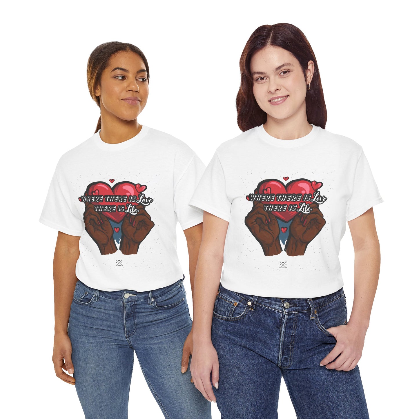 Love is Life Quote - Unisex Heavy Cotton Tee