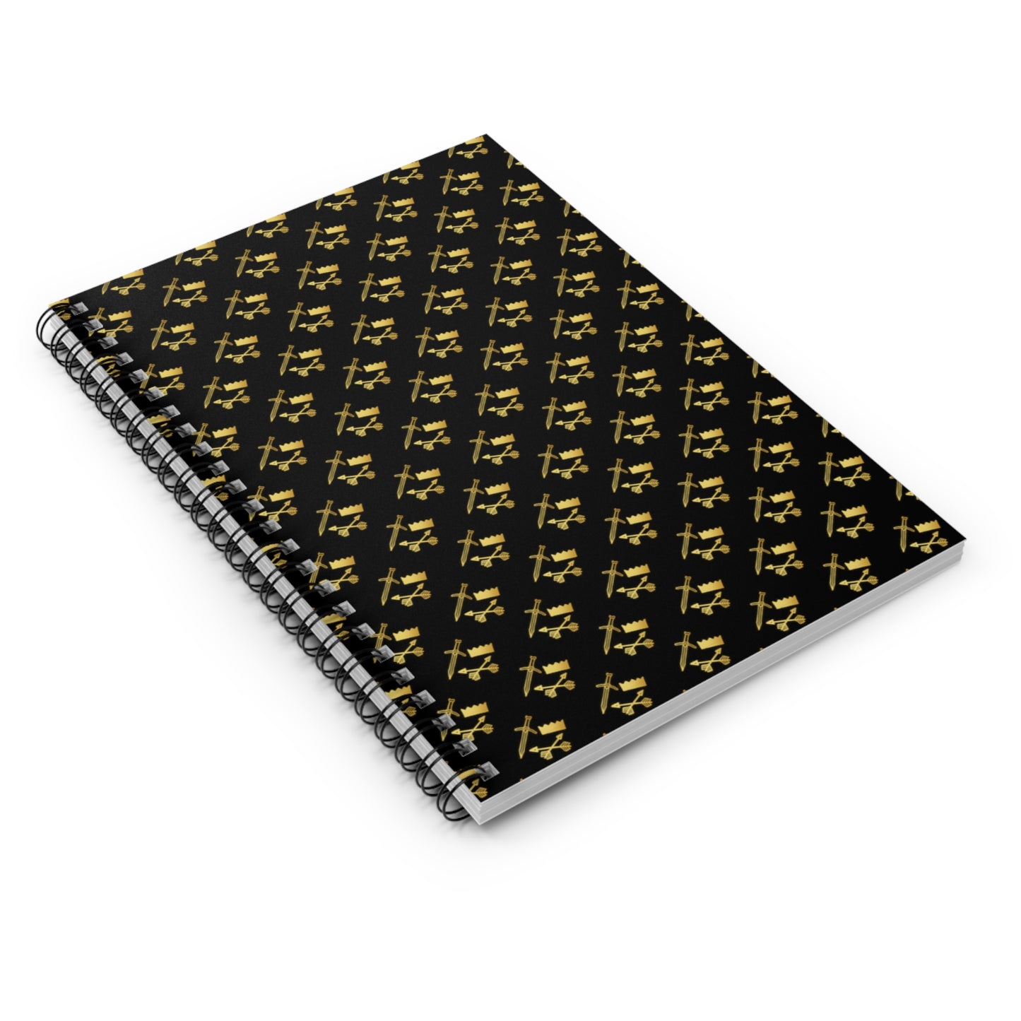 Gold and Bold Warrior - Spiral Notebook - Ruled Line
