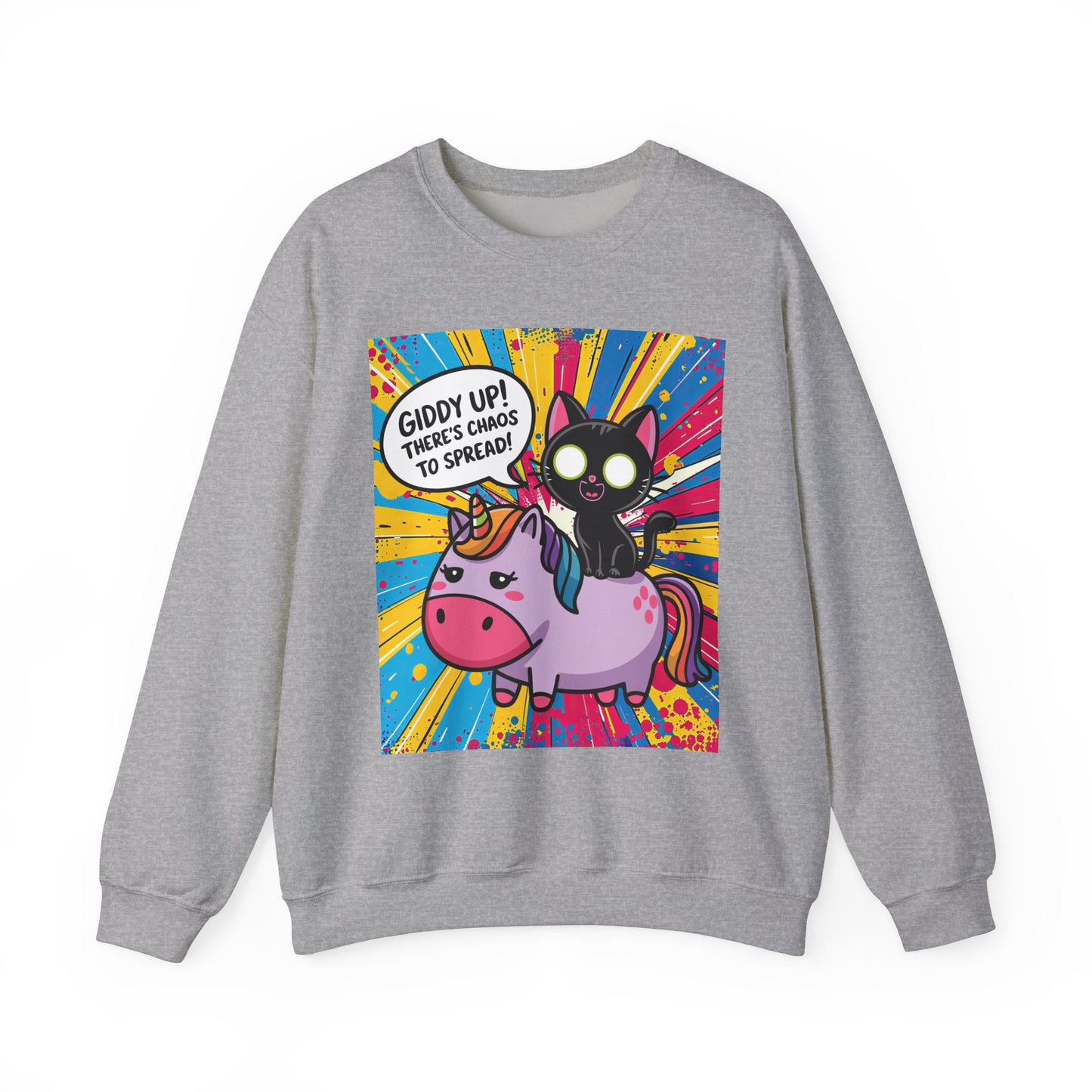 Giddy Up There's Chaos to Spread - Crewneck Sweatshirt