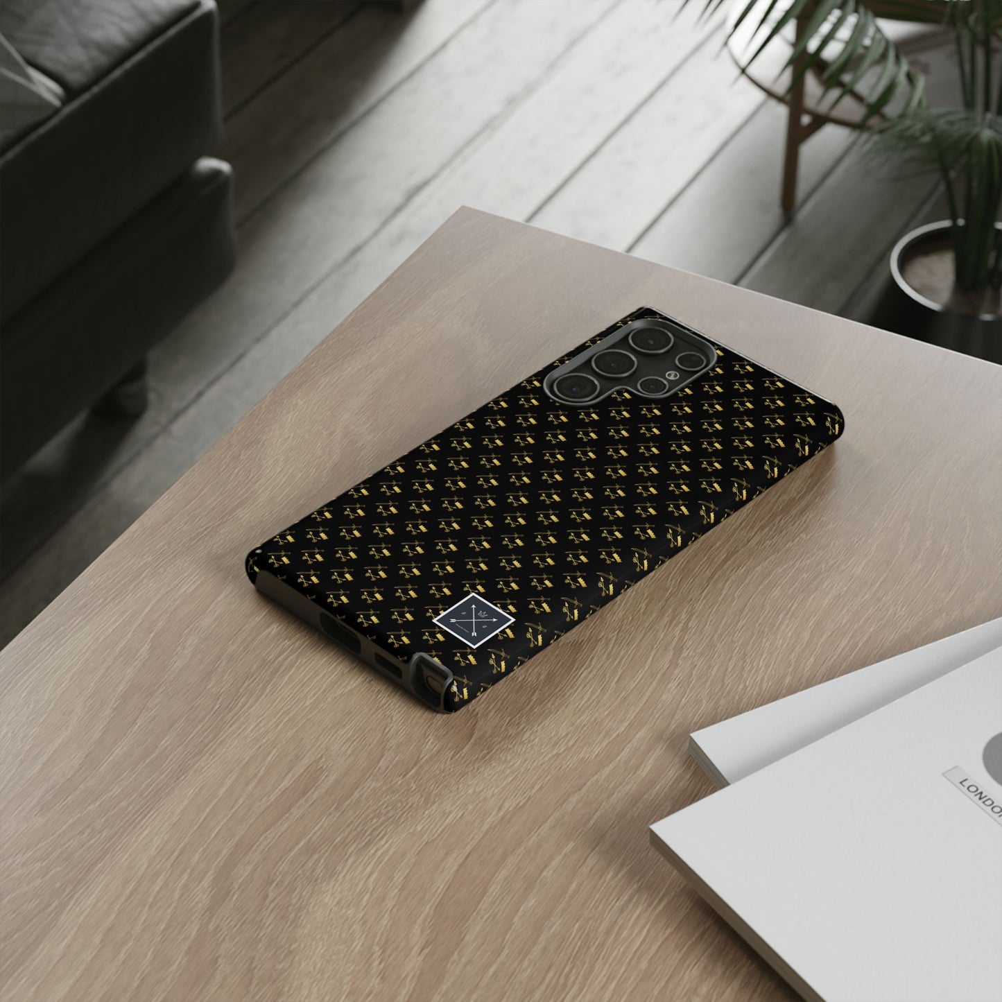 Gold and Bold Warrior Pattern - Tough Phone Cases