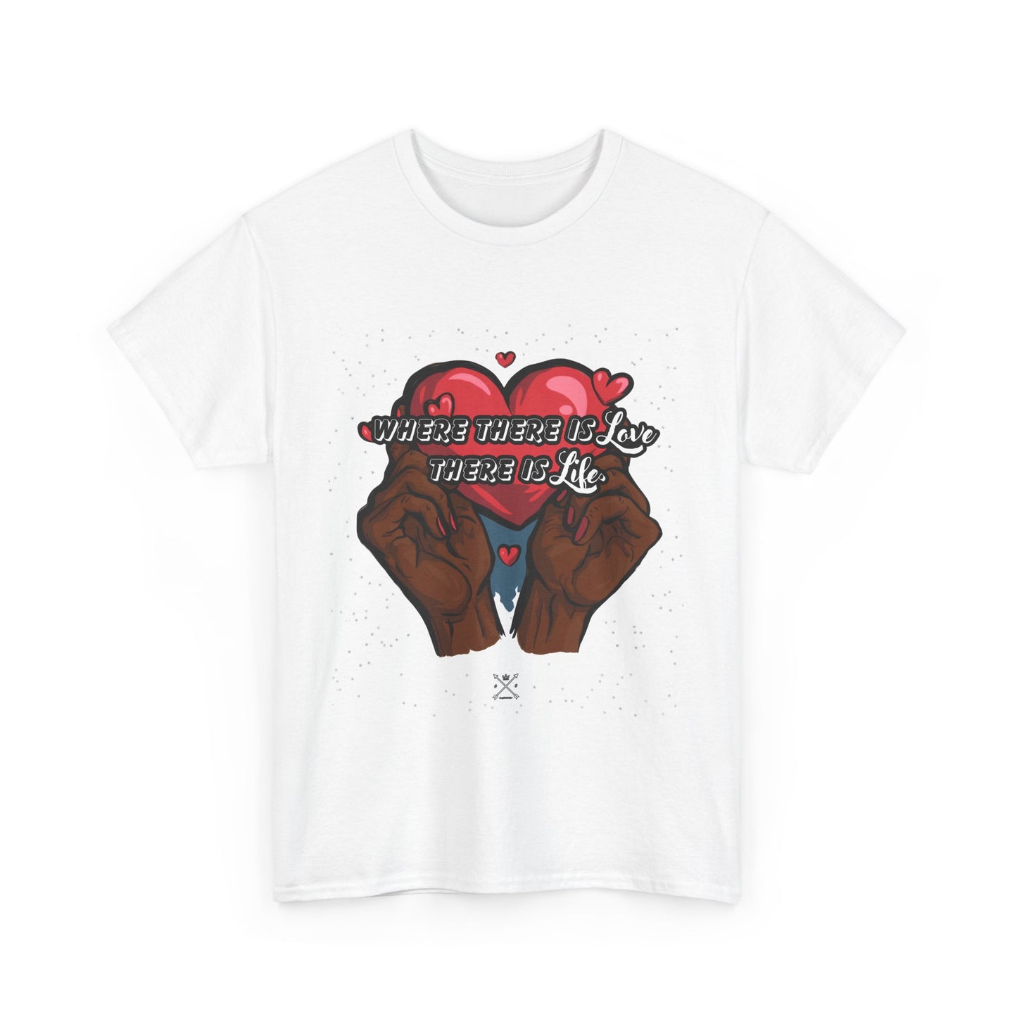 Love is Life Quote - Unisex Heavy Cotton Tee