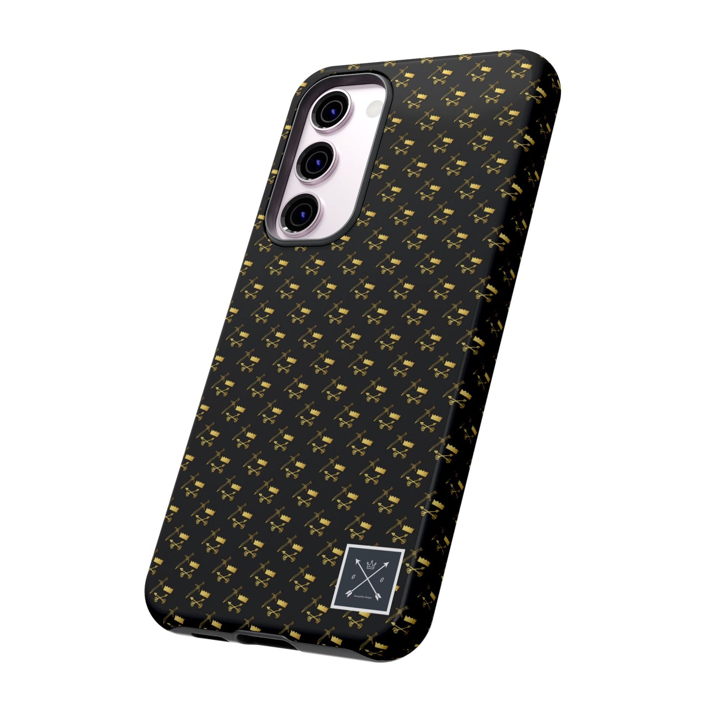 Gold and Bold Warrior Pattern - Tough Phone Cases