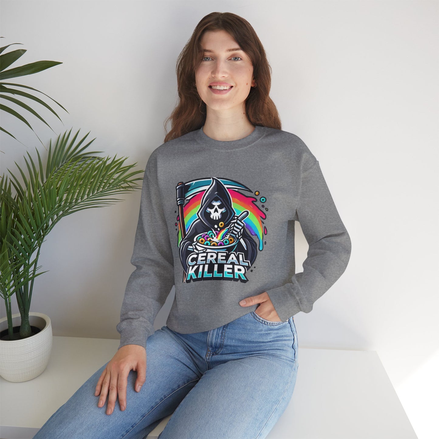 Cereal Killer Grim Design - Unisex Sweatshirt