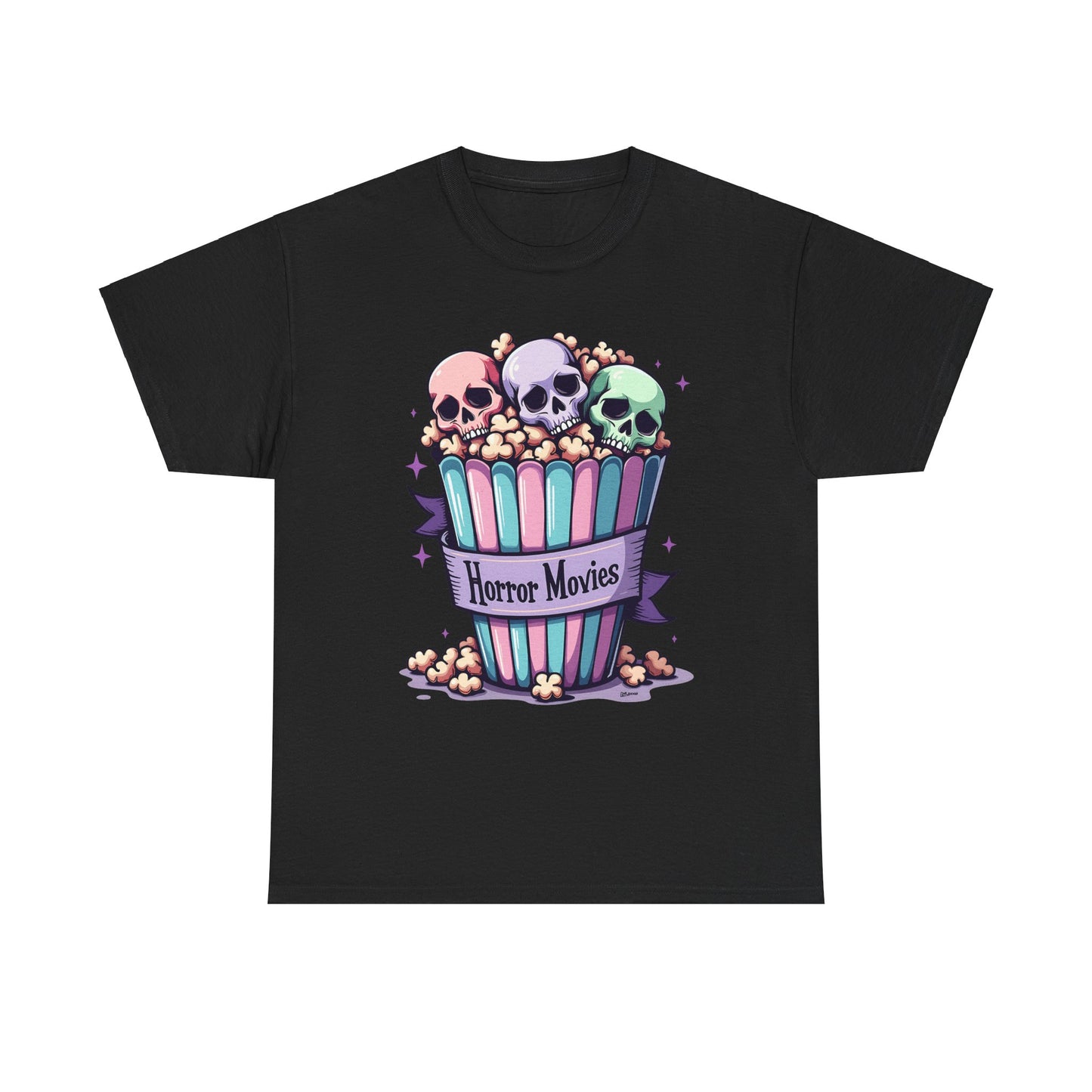 Horror Movies Popcorn Bucket - Unisex Heavy Cotton Tee