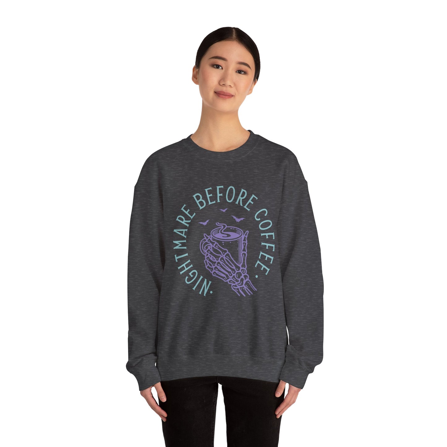 Nightmare Before Coffee - Unisex Heavy Blend™ Crewneck Sweatshirt