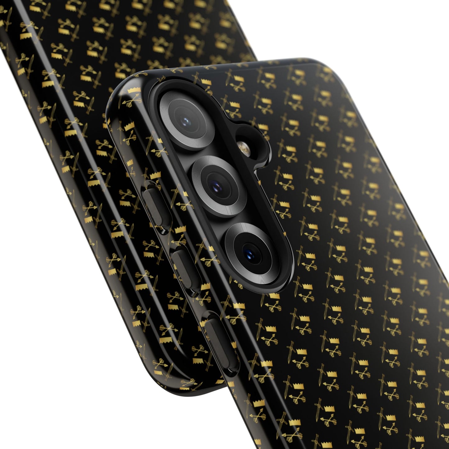 Gold and Bold Warrior Pattern - Tough Phone Cases