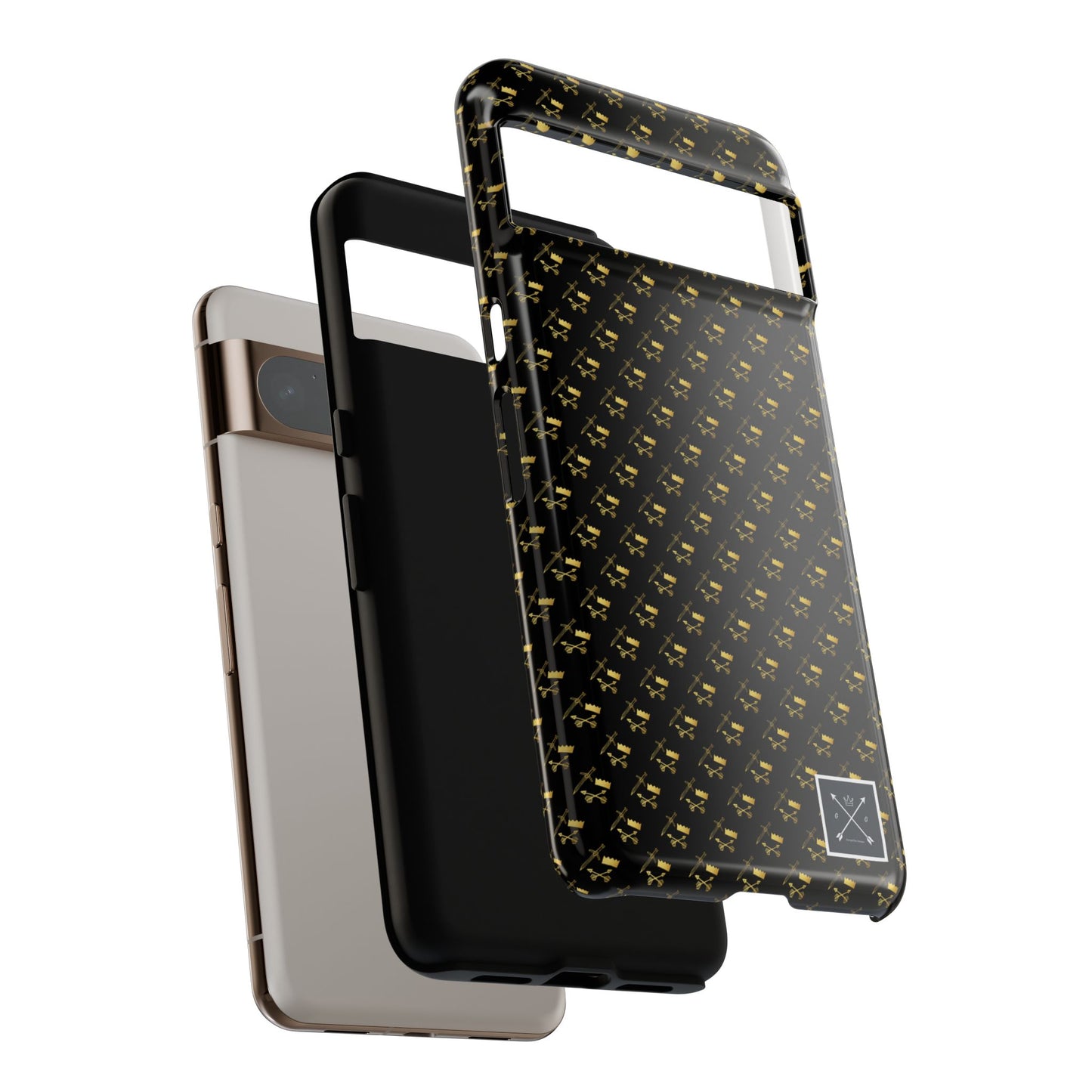 Gold and Bold Warrior Pattern - Tough Phone Cases