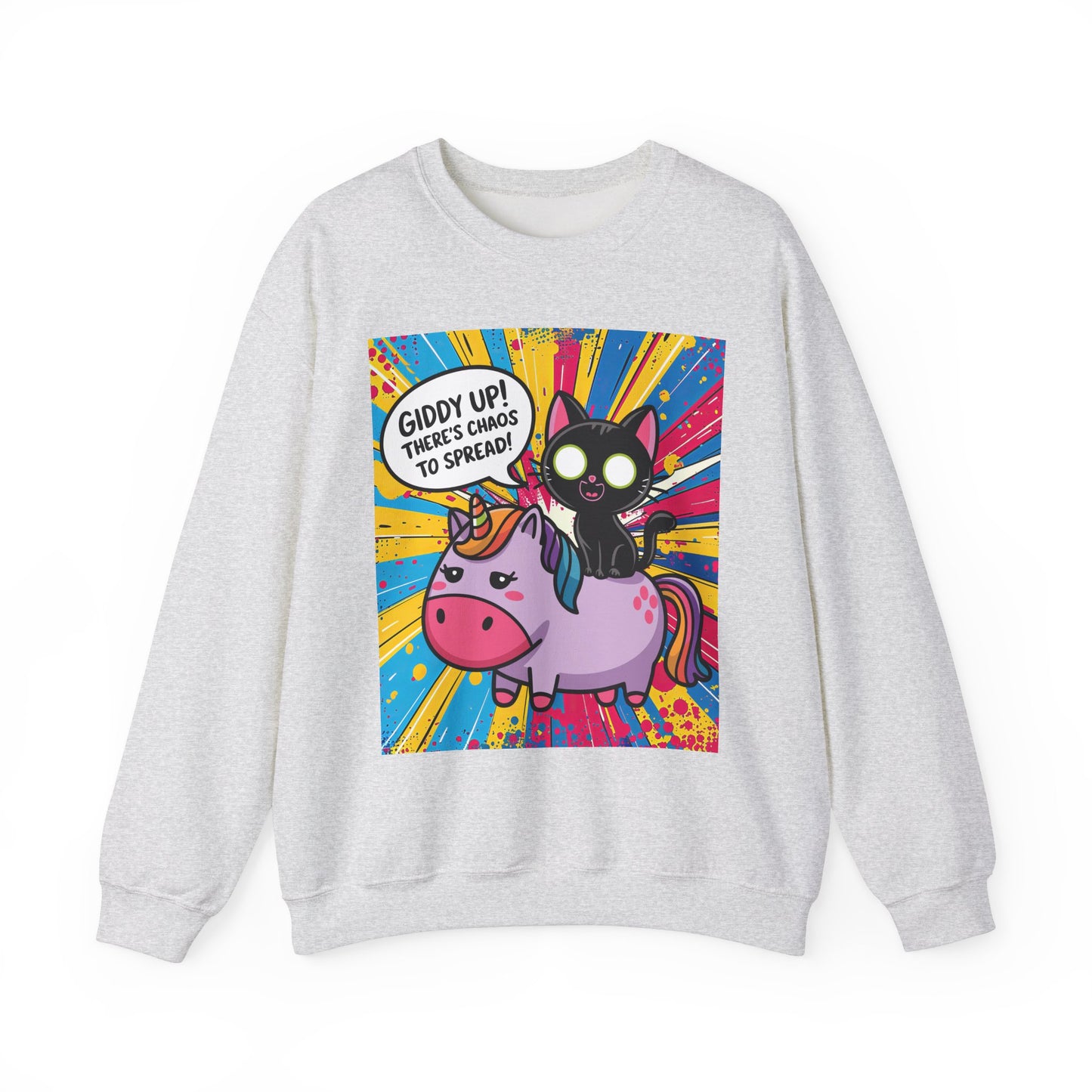 Giddy Up There's Chaos to Spread - Crewneck Sweatshirt