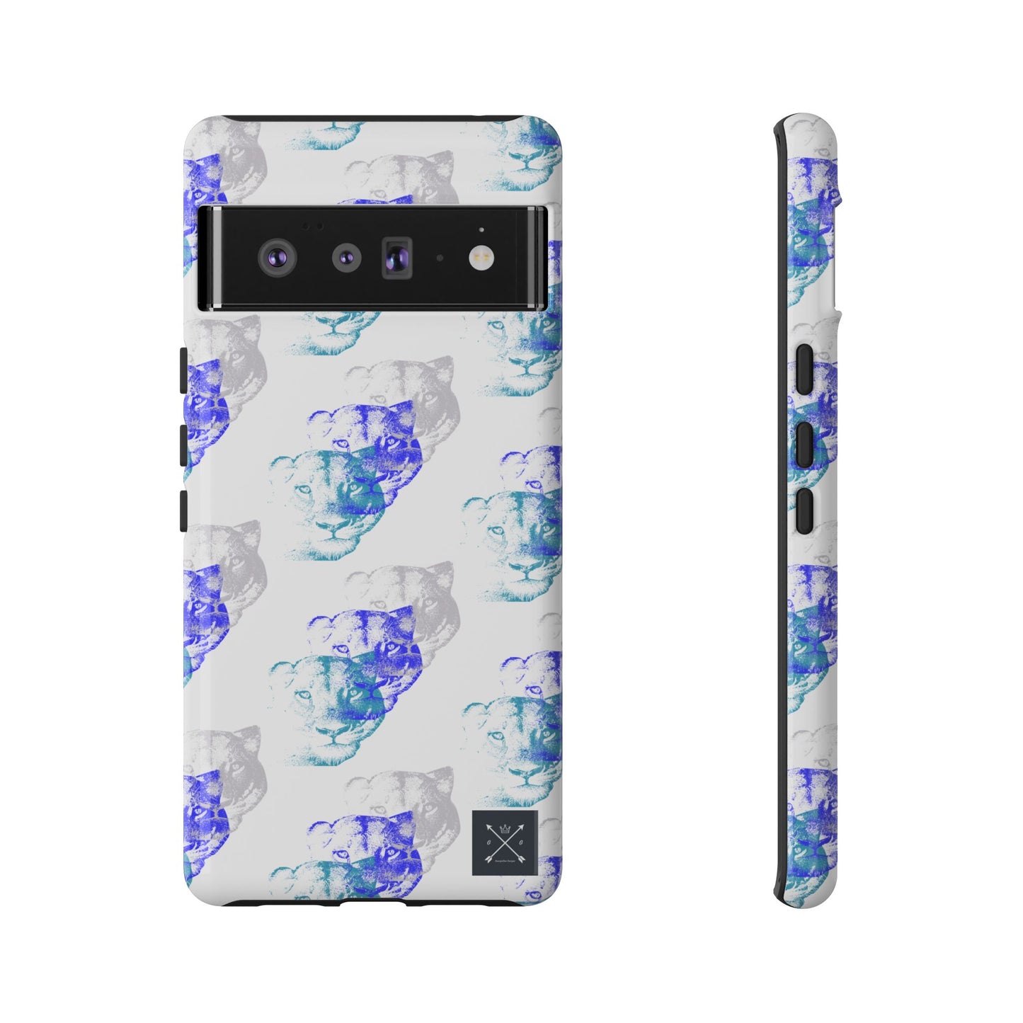 Lioness Arising (white/pattern) - Tough Phone Cases