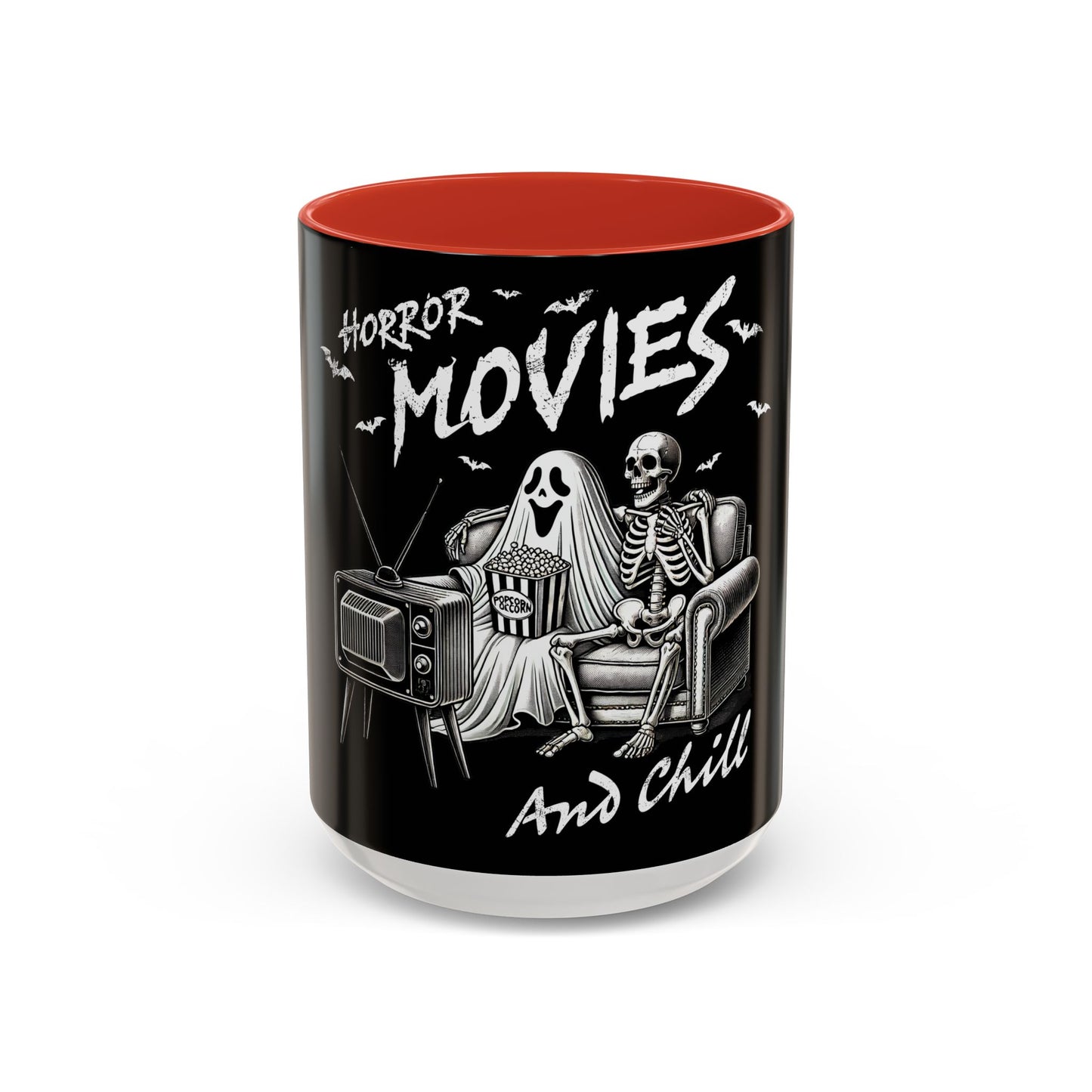Horror Movies and Chill - Accent Coffee Mug (11, 15oz)
