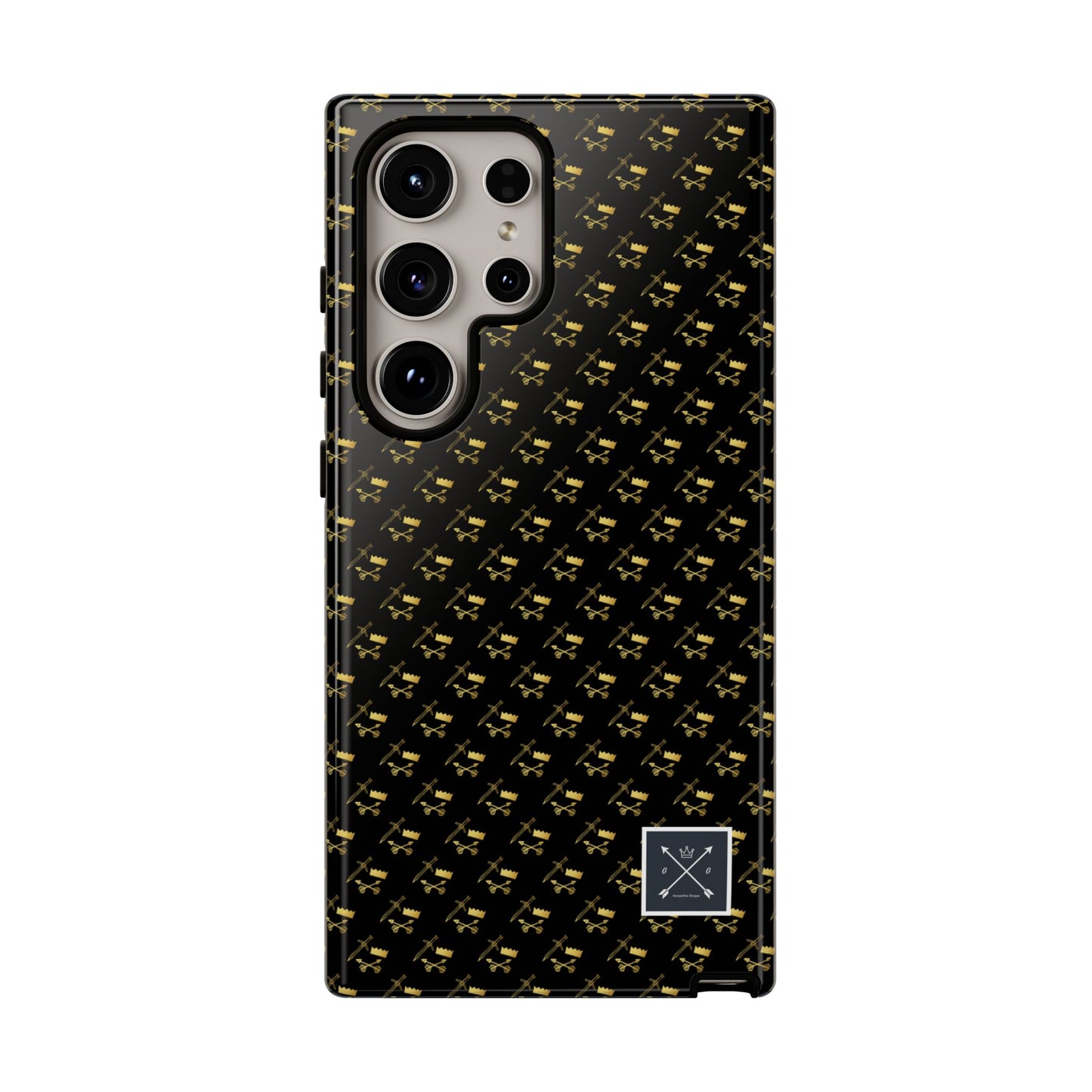 Gold and Bold Warrior Pattern - Tough Phone Cases