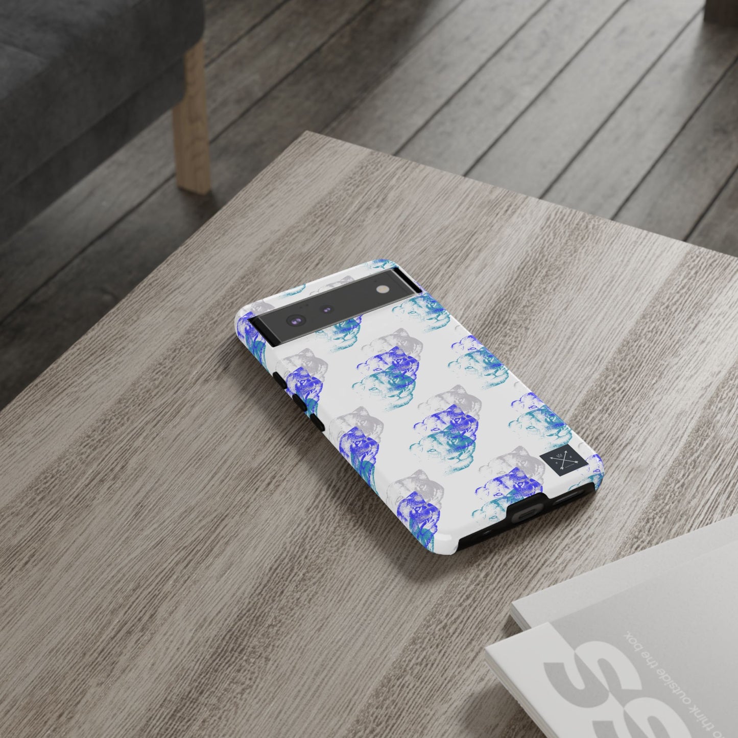 Lioness Arising (white/pattern) - Tough Phone Cases
