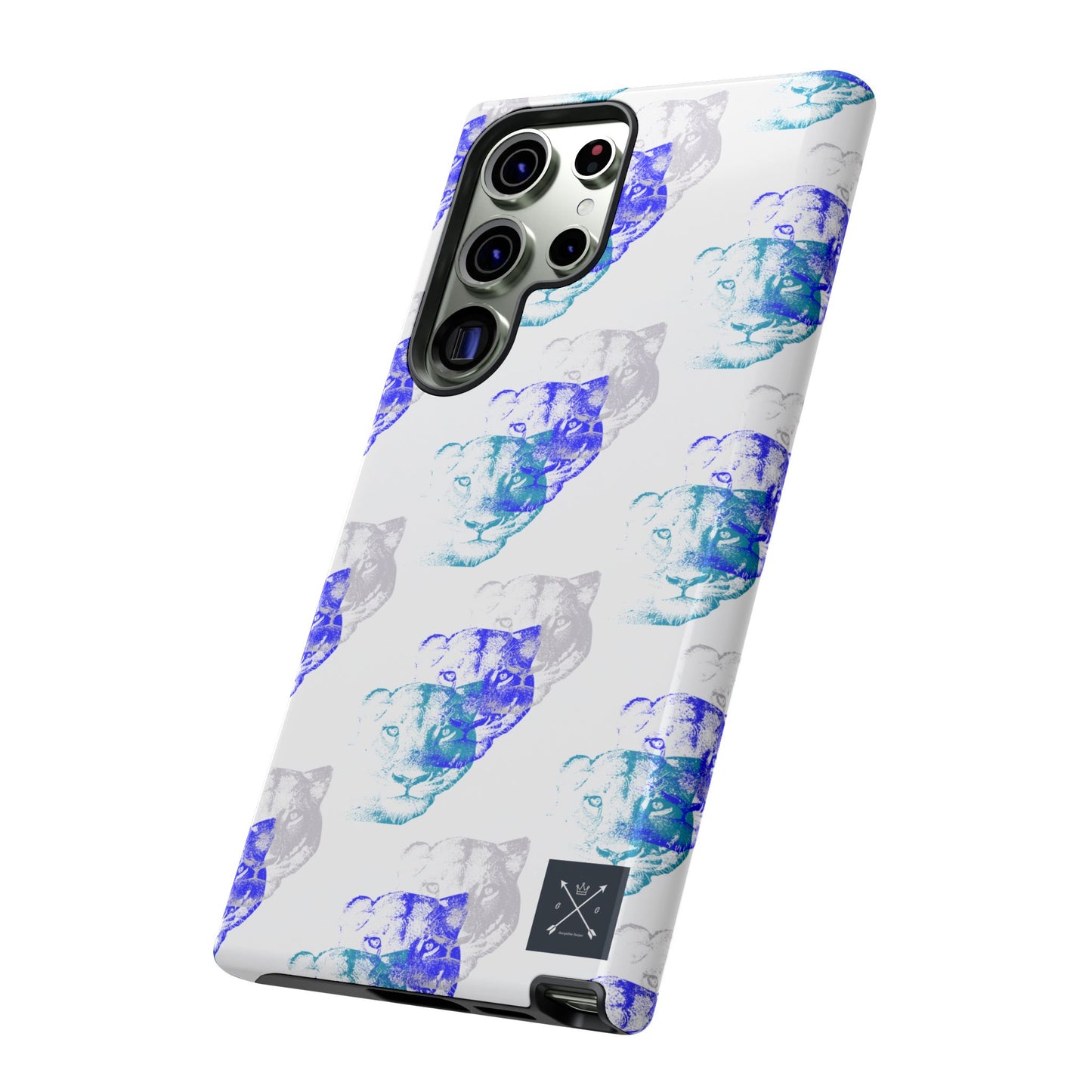 Lioness Arising (white/pattern) - Tough Phone Cases