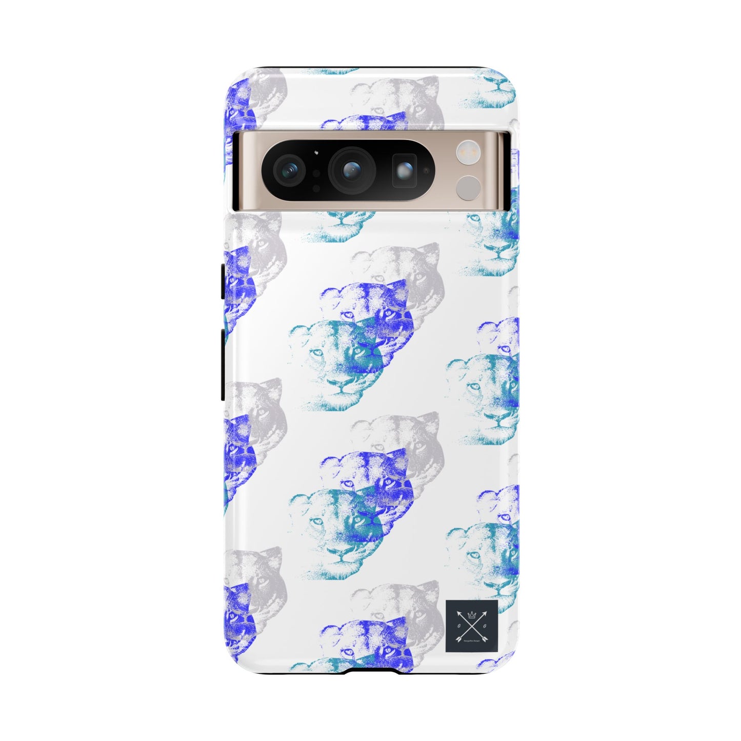 Lioness Arising (white/pattern) - Tough Phone Cases