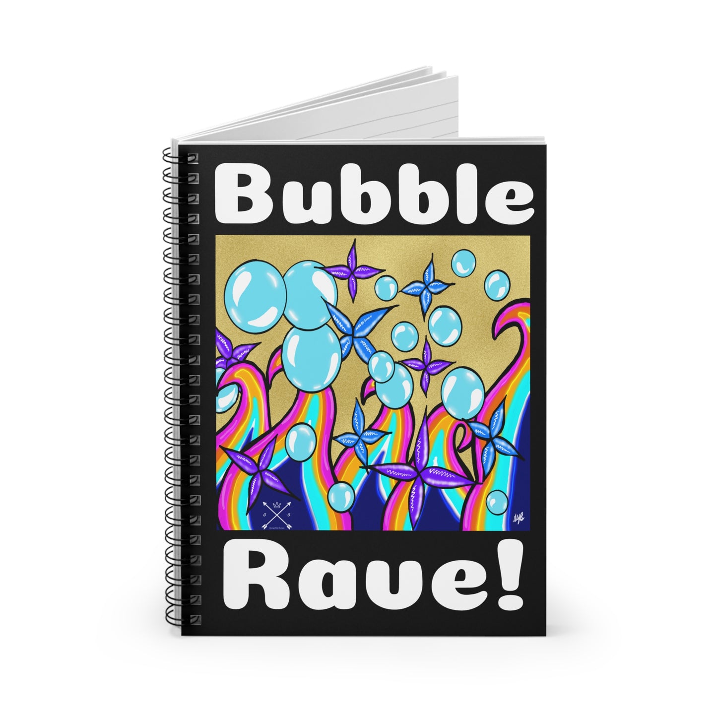 Spiral Notebook - Bubble Rave - Ruled Line