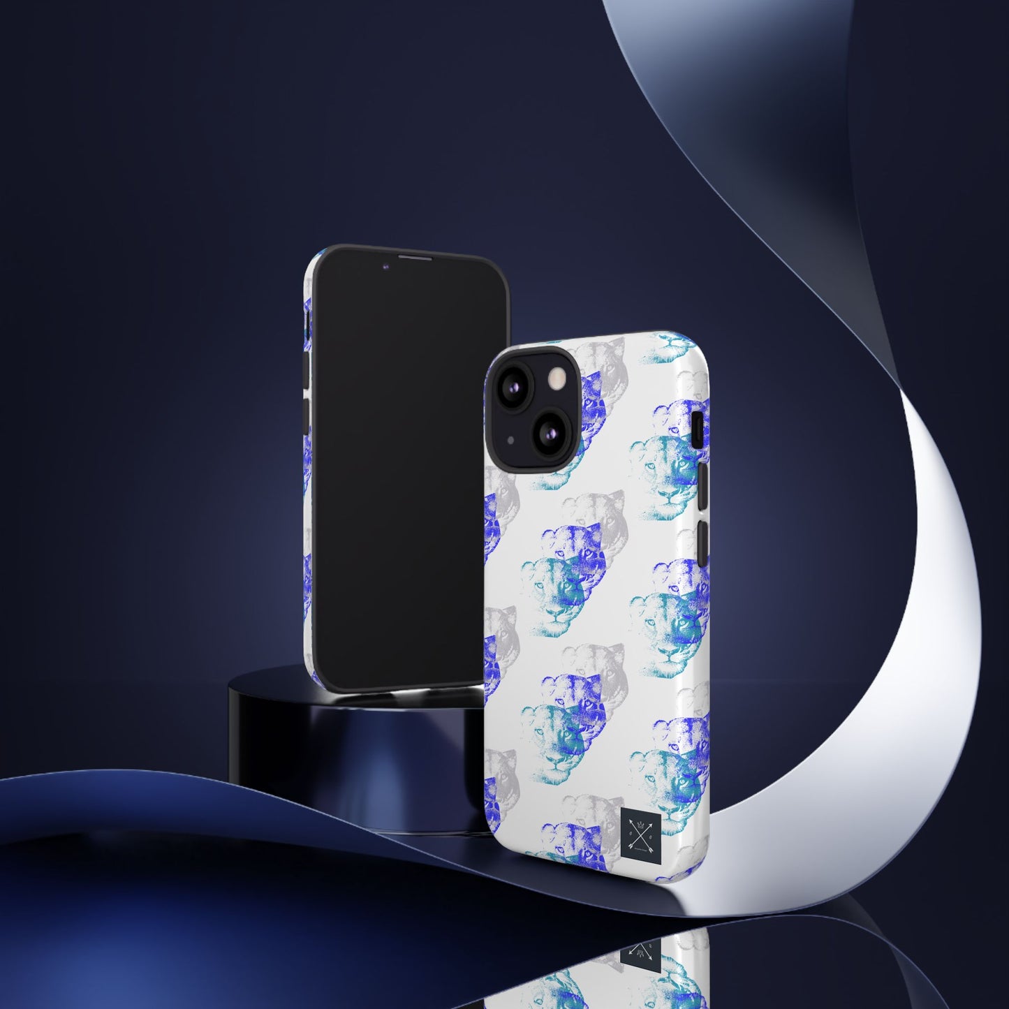 Lioness Arising (white/pattern) - Tough Phone Cases