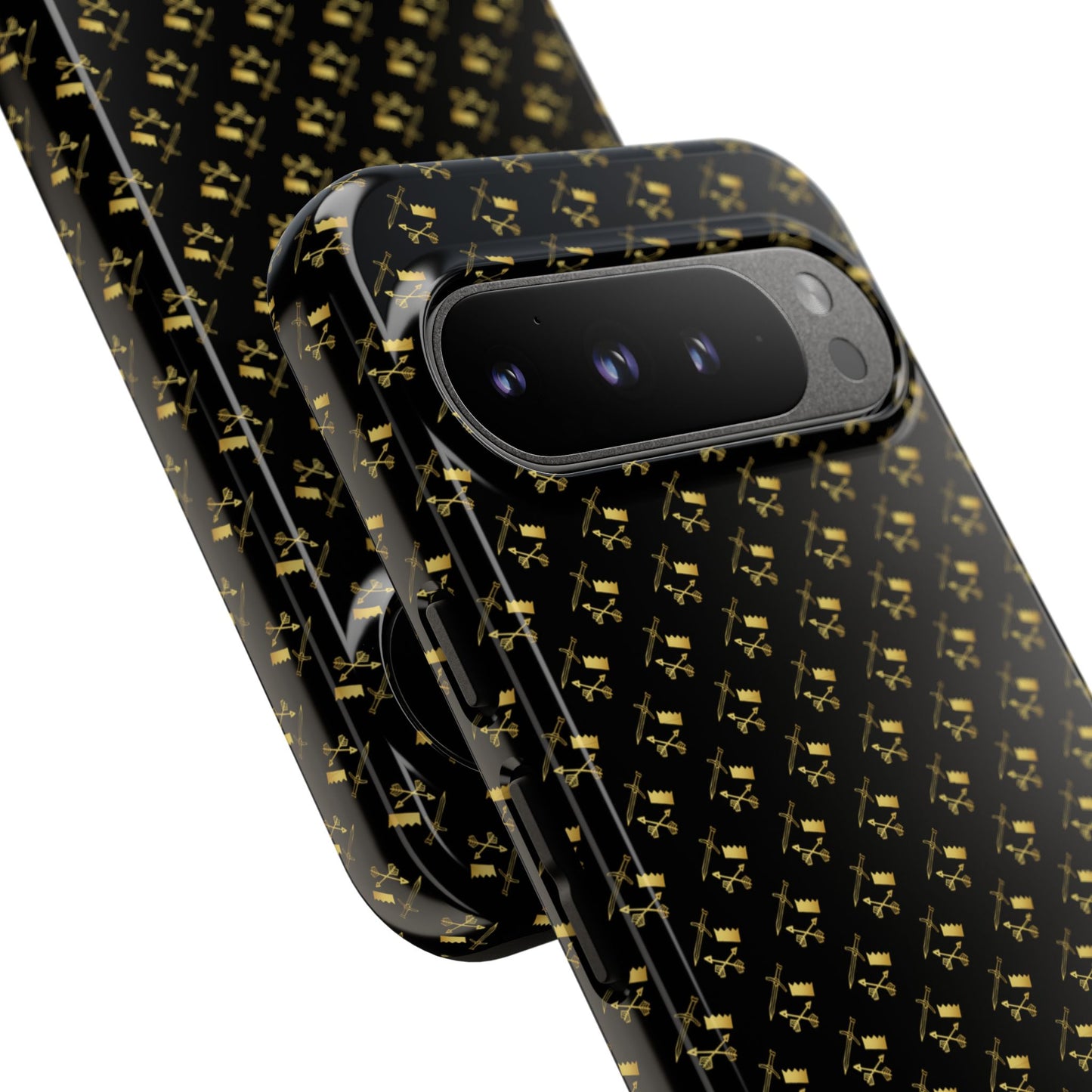 Gold and Bold Warrior Pattern - Tough Phone Cases
