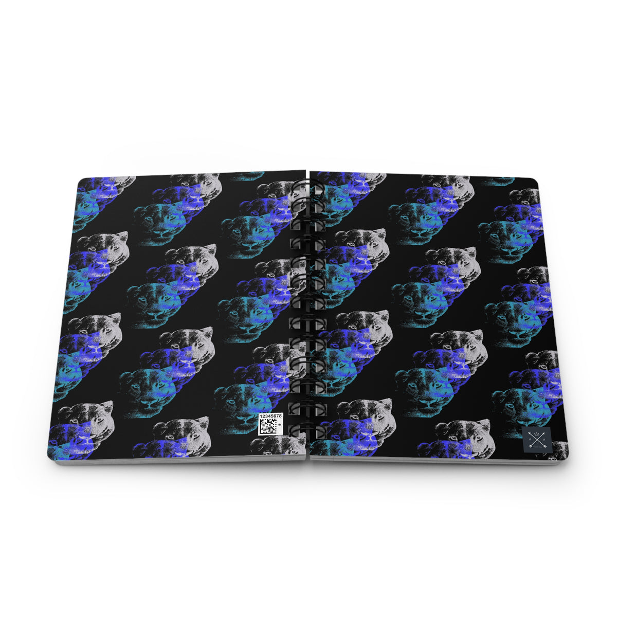 Lioness Arising - Spiral Notebook - Ruled Line - blk