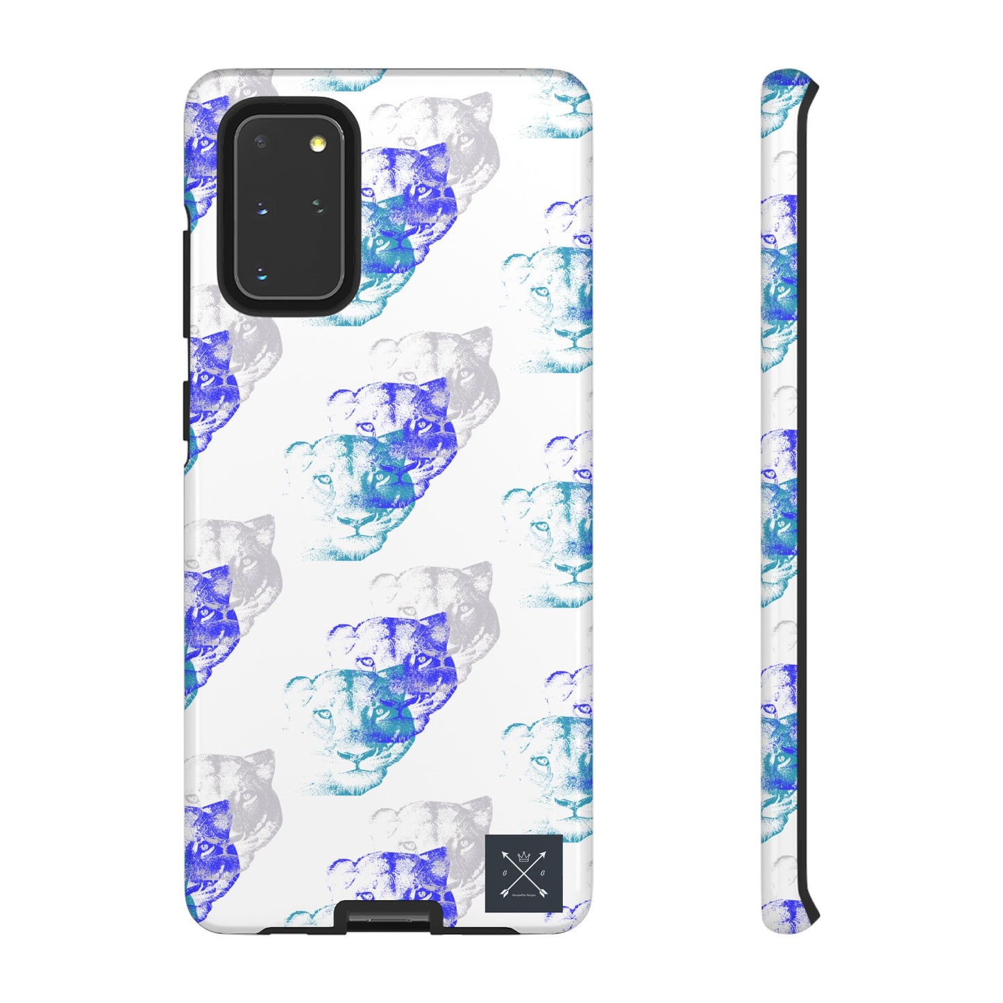 Lioness Arising (white/pattern) - Tough Phone Cases