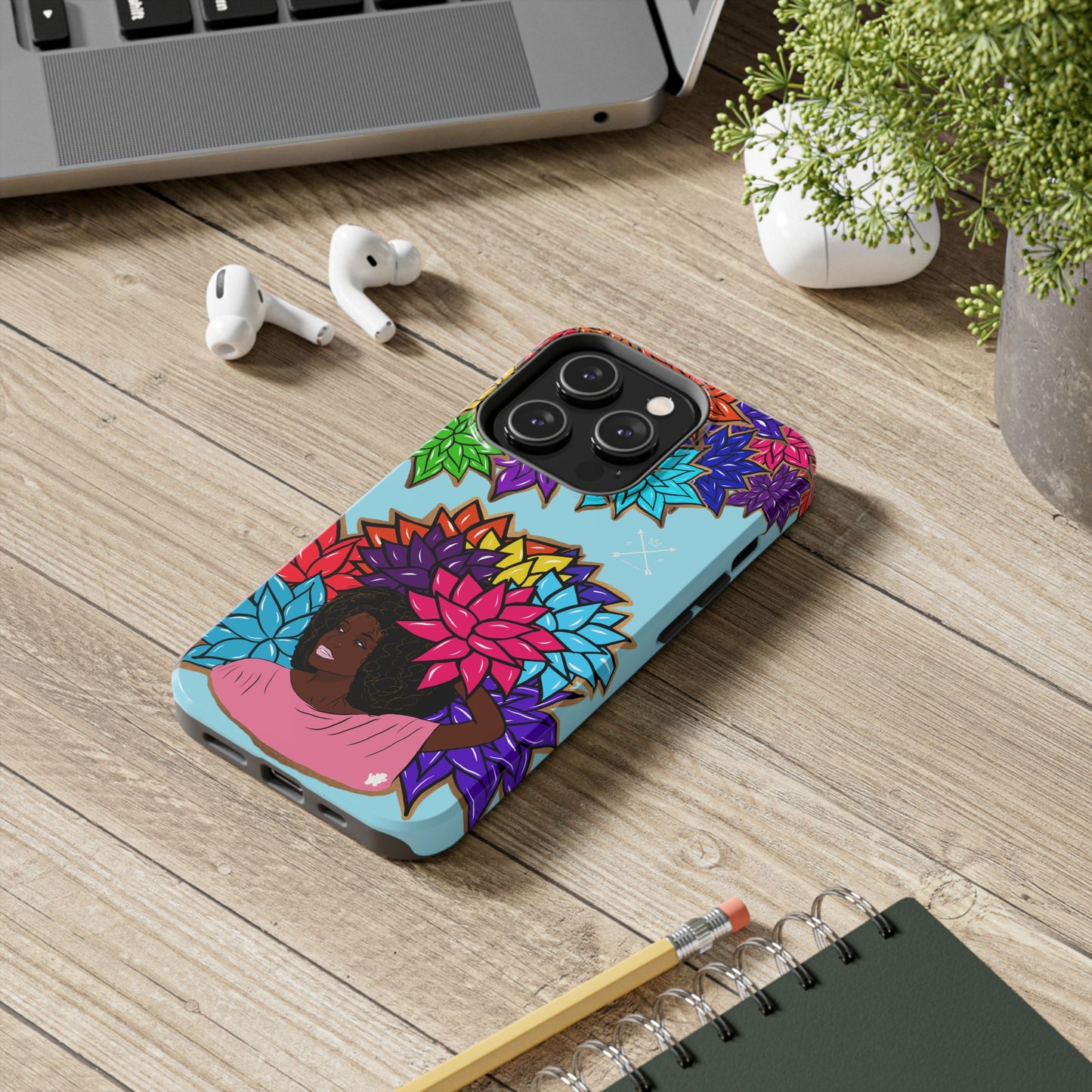 Beauty with Flowers - Tough Phone Cases