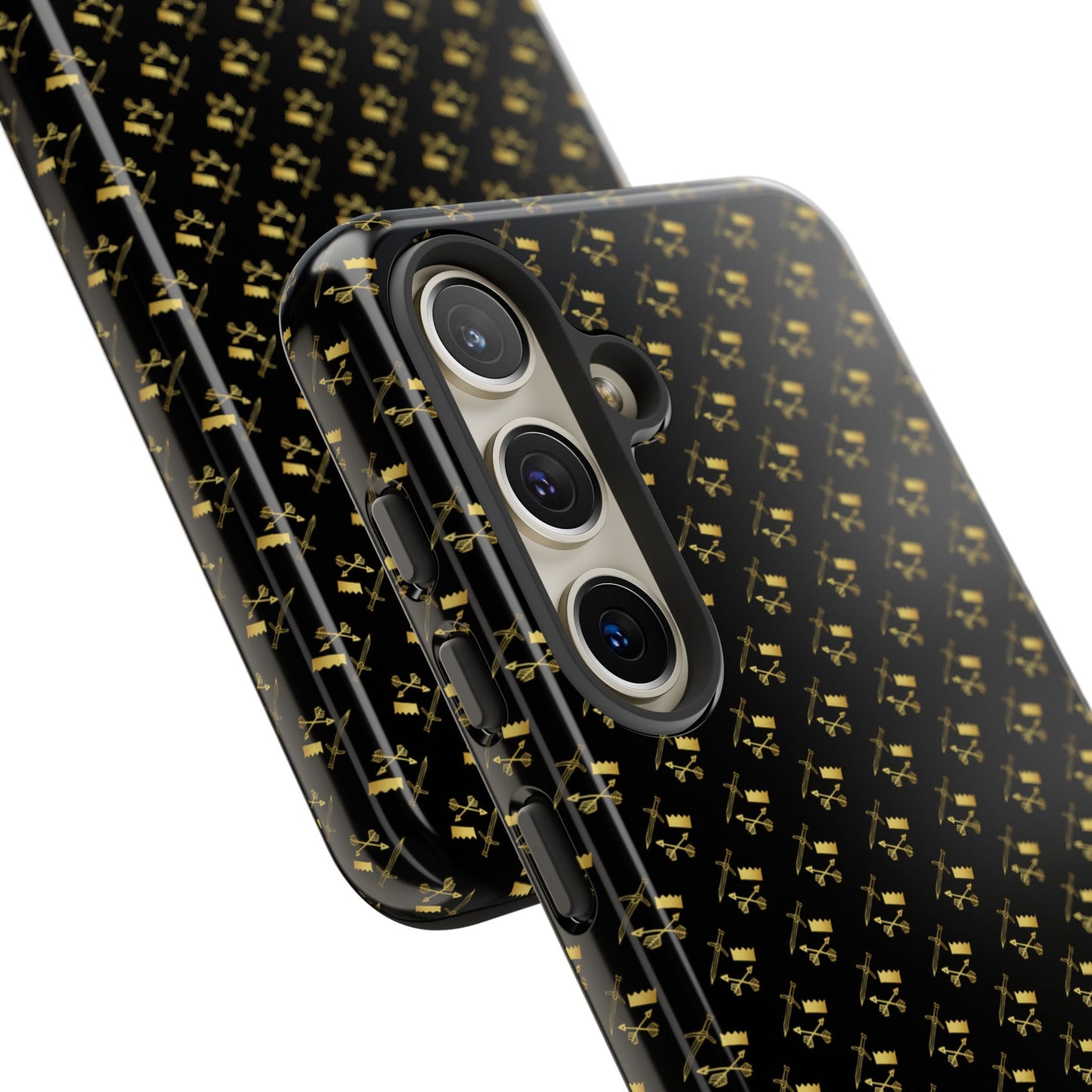 Gold and Bold Warrior Pattern - Tough Phone Cases