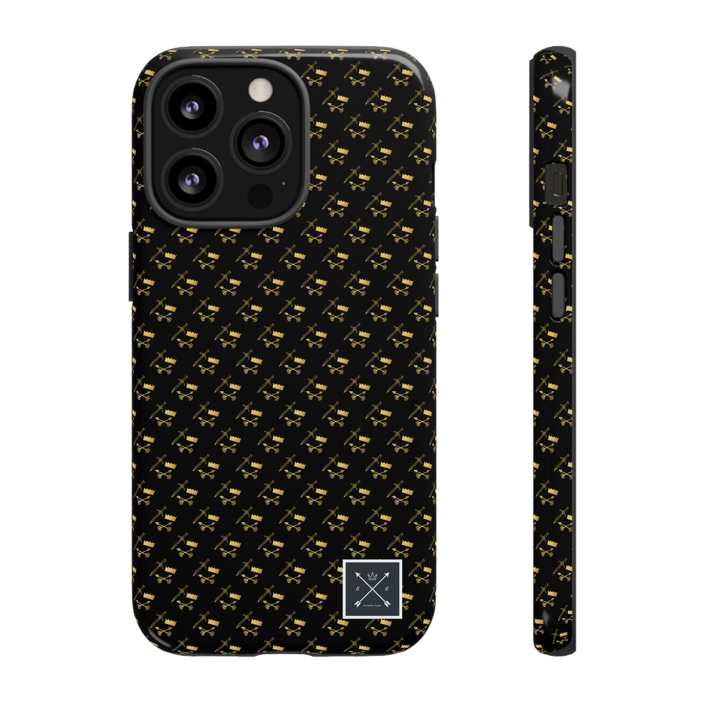 Gold and Bold Warrior Pattern - Tough Phone Cases