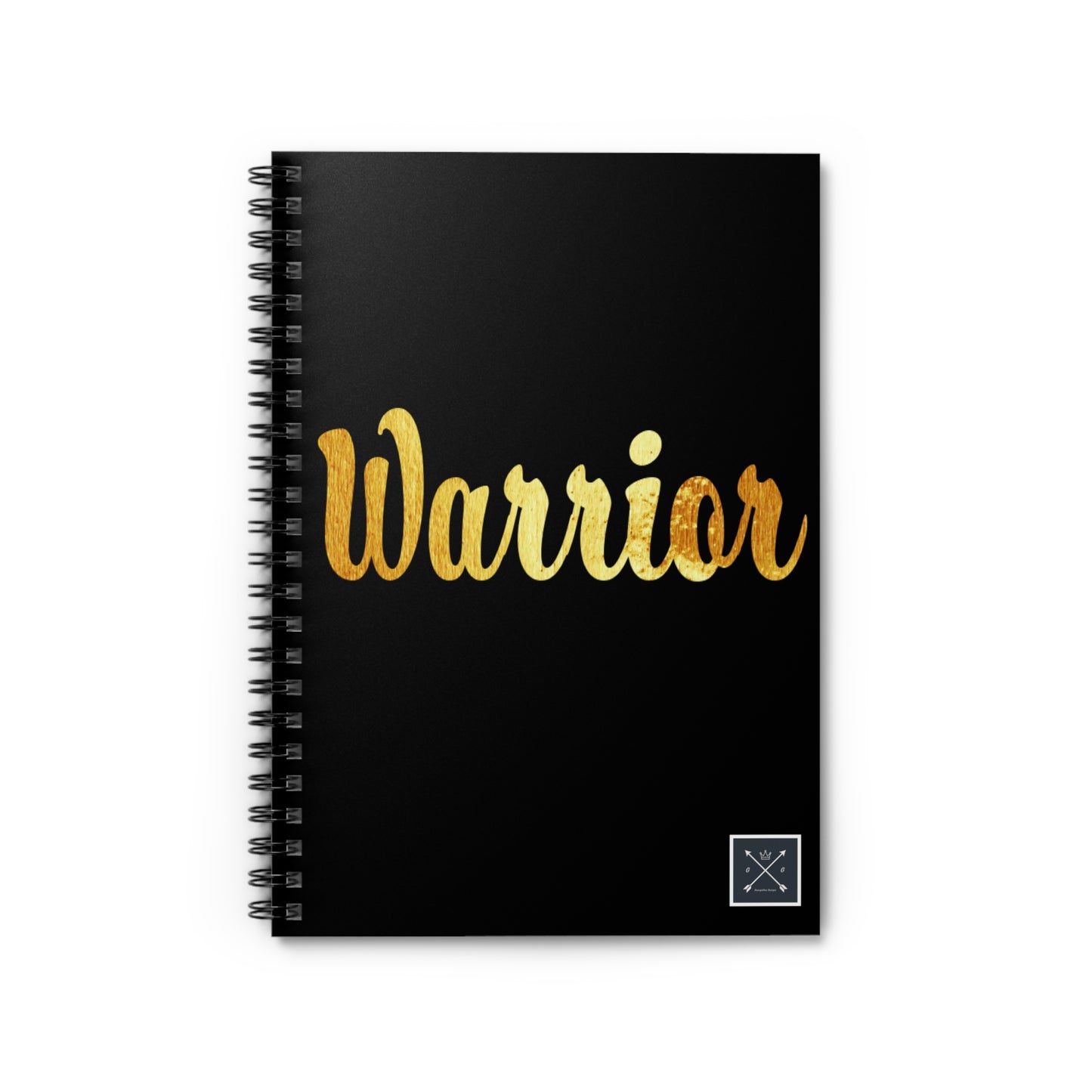 Gold and Bold Warrior - Spiral Notebook - Ruled Line
