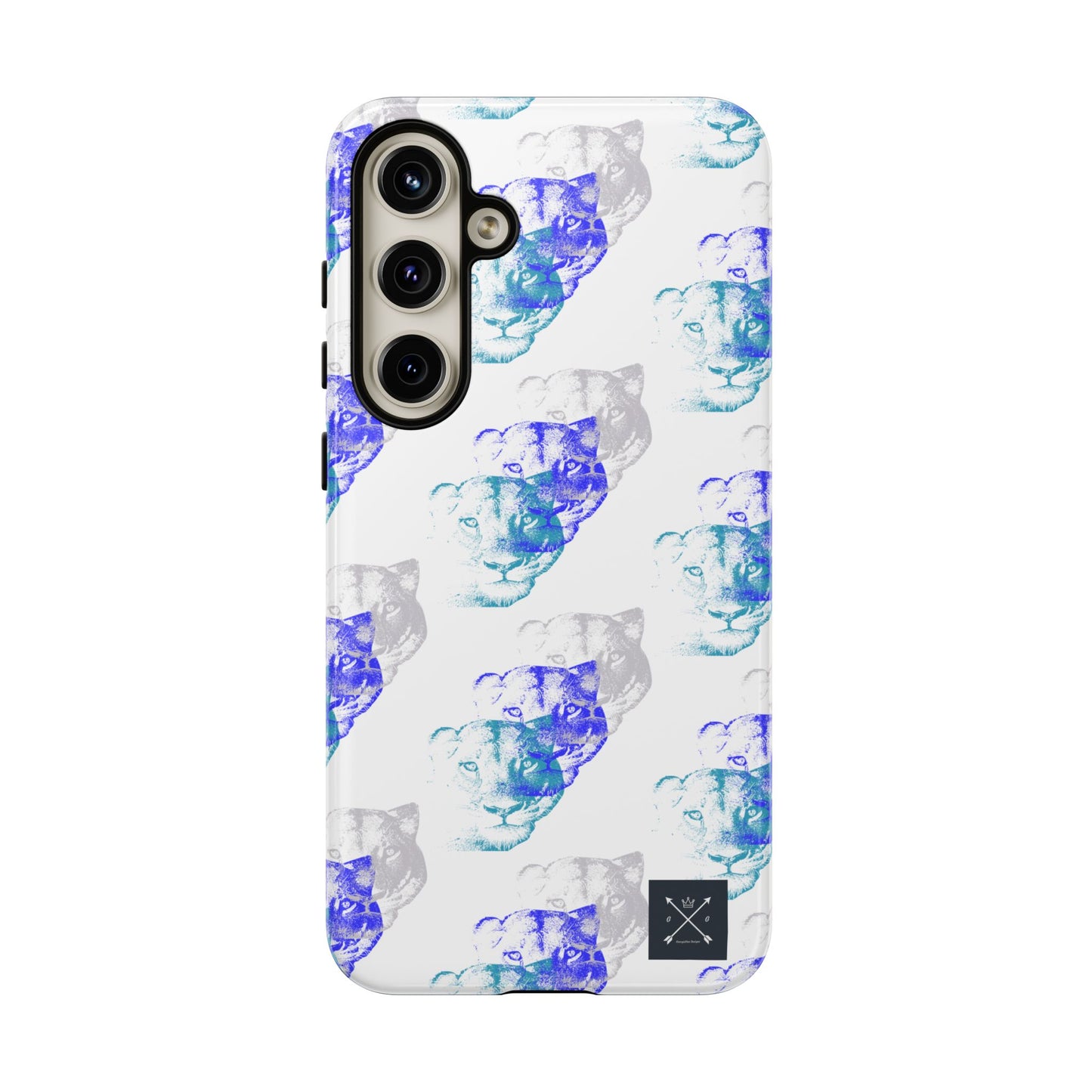 Lioness Arising (white/pattern) - Tough Phone Cases