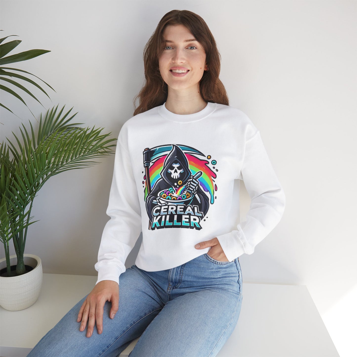 Cereal Killer Grim Design - Unisex Sweatshirt