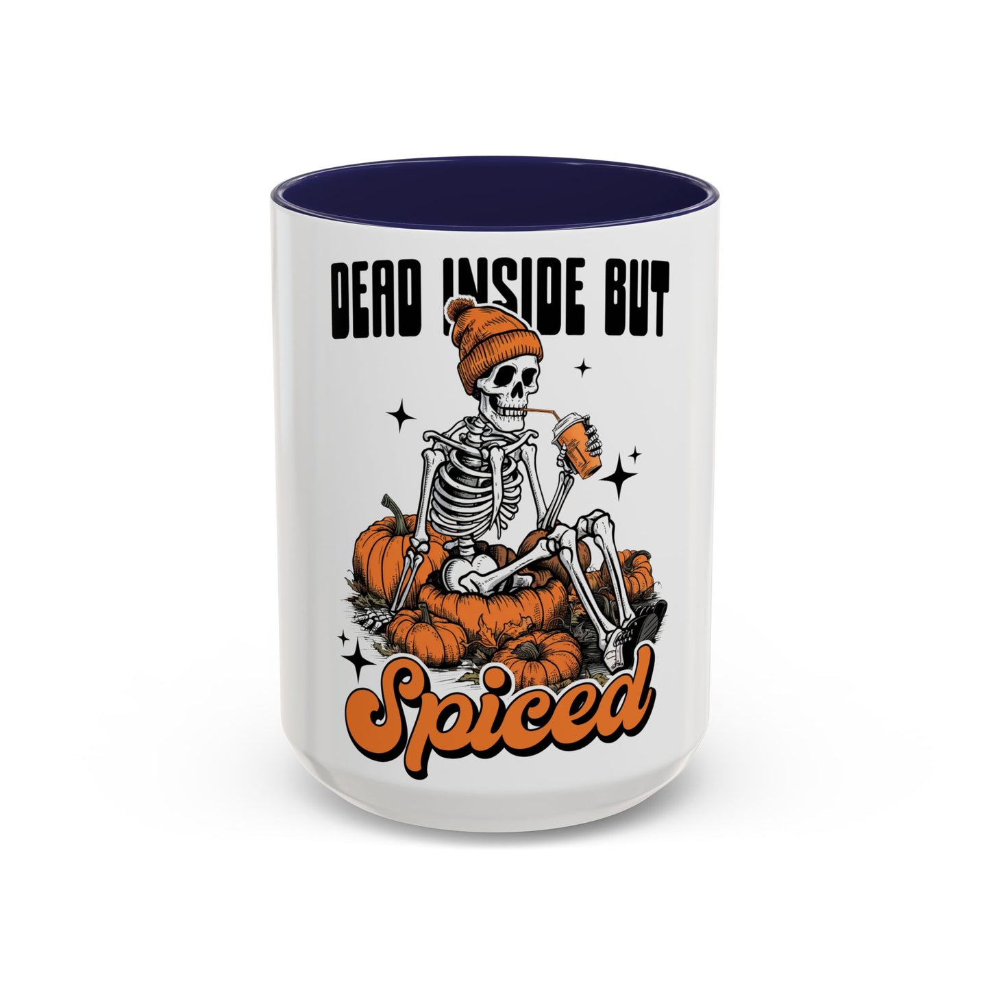 Dead Inside But Spiced - Accent Coffee Mug (11, 15oz)